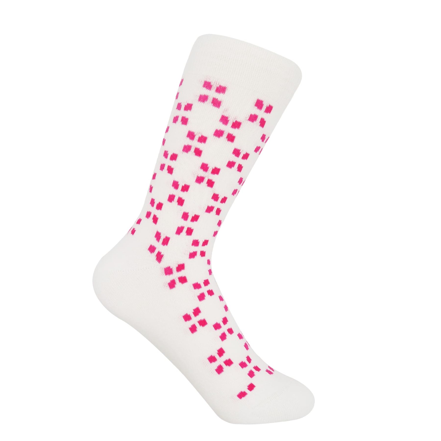 Peper Harow - Made In England Cambridge Women's Socks – White In White