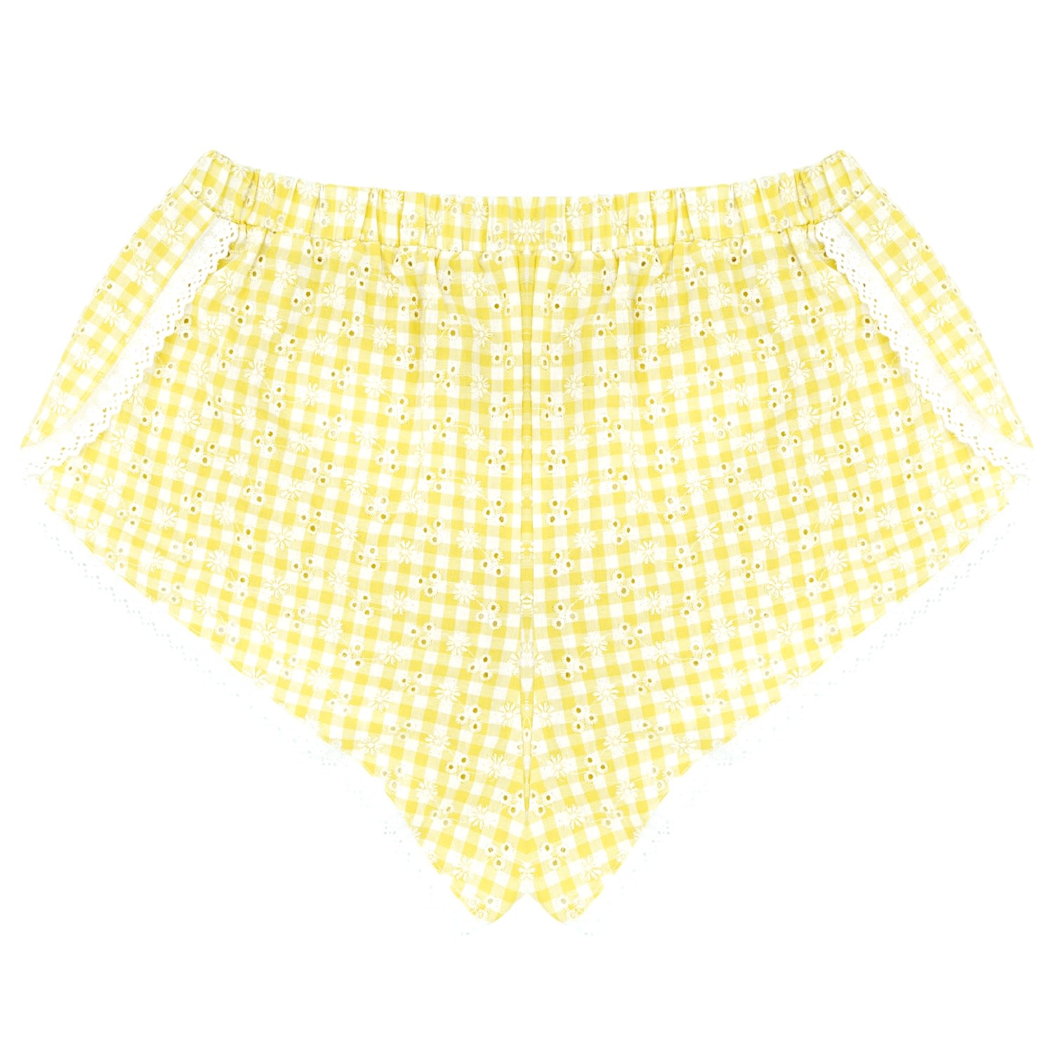 Women’s Yellow / Orange Lemon Fields Shorts Extra Small House of Marlow