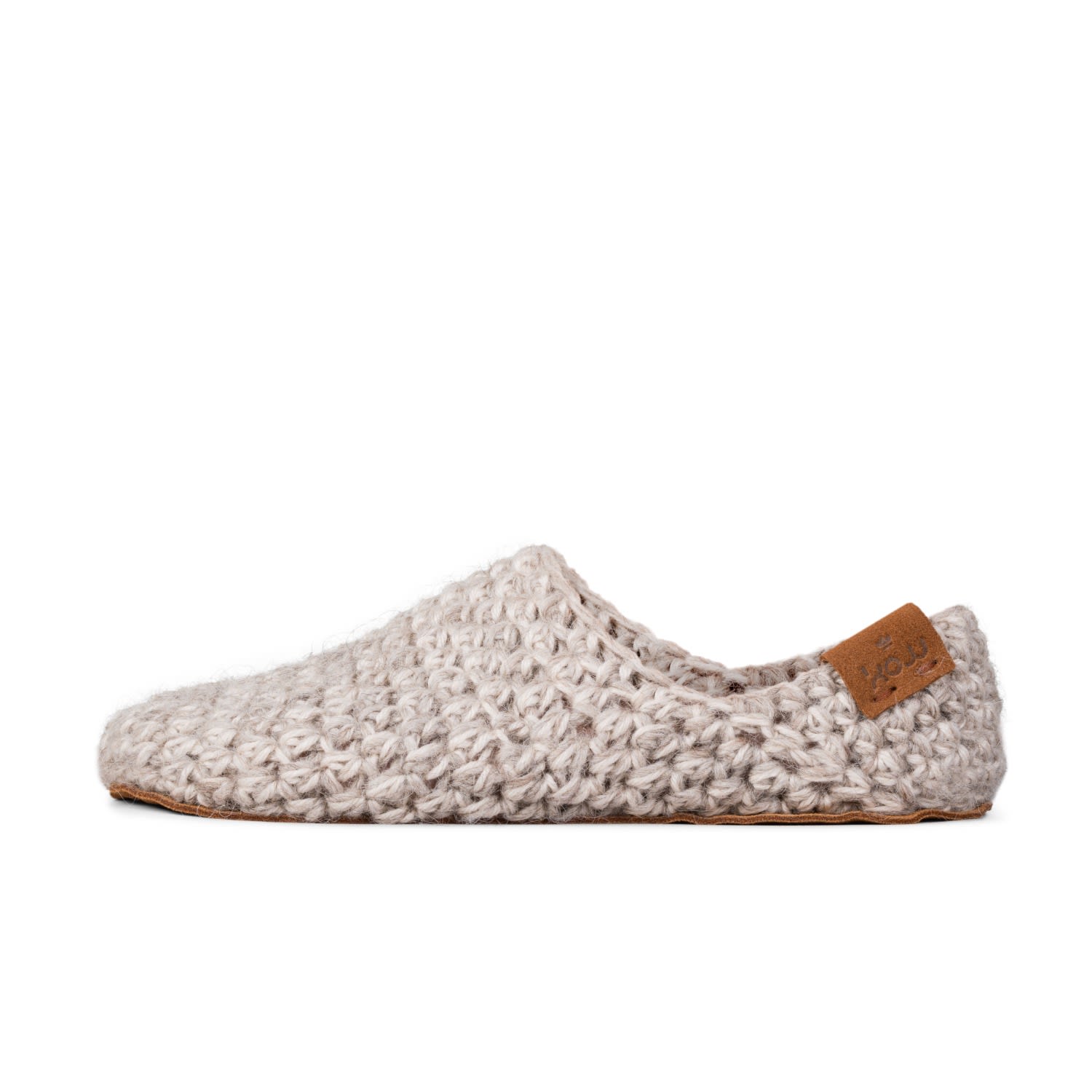 Kingdom Of Wow Men's Neutrals Handmade Barefoot Summer Slipper Socks In Chai Beige In Beige
