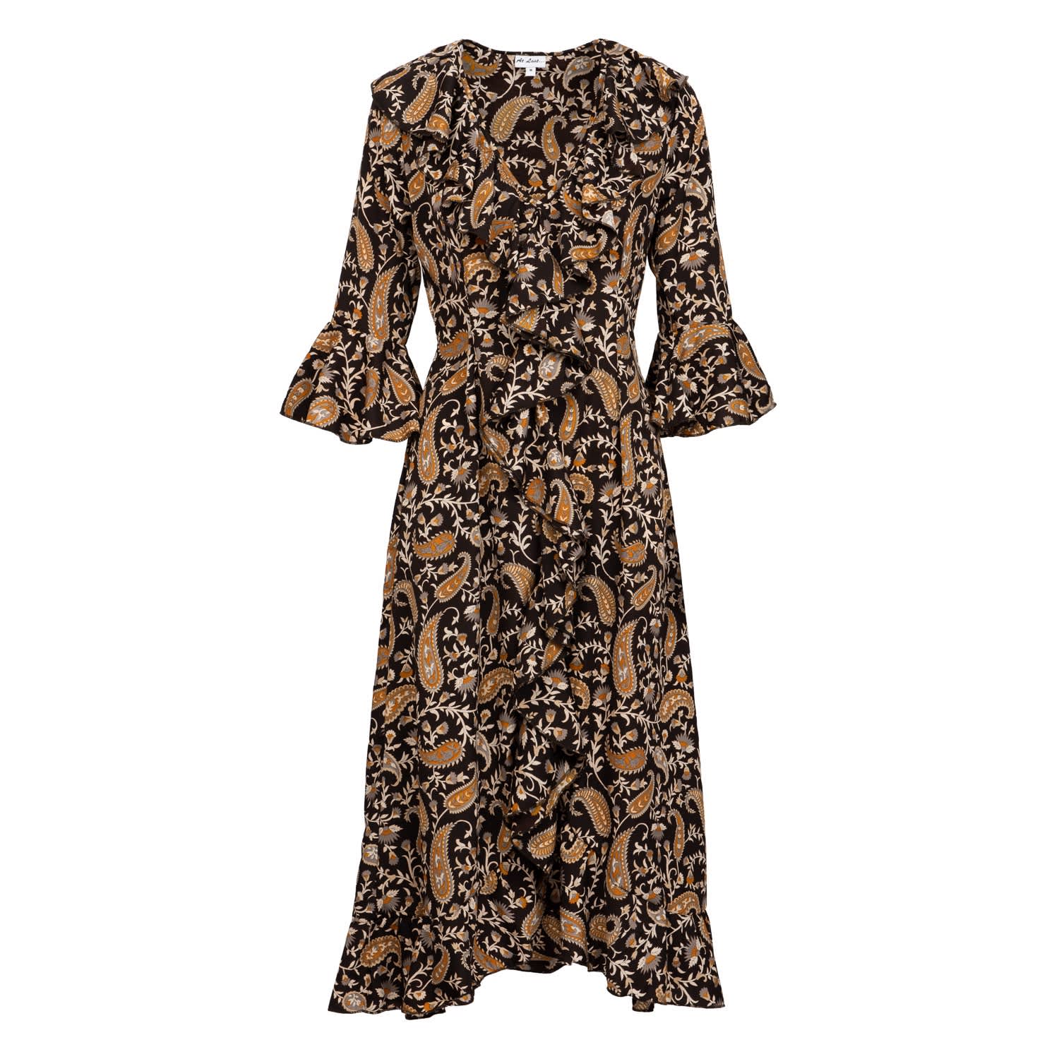 black paisley dress