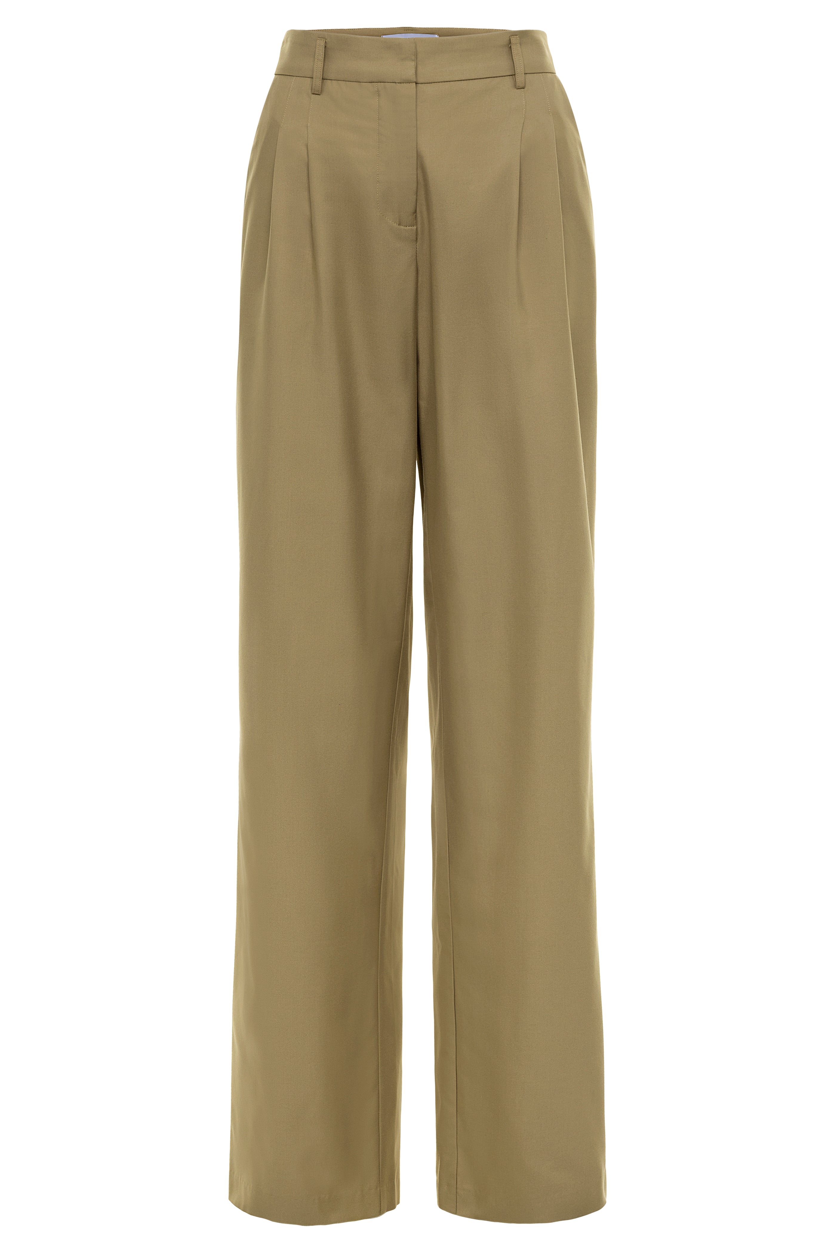 Gergana Ivanova Women's Brown Alexandra Pants Tan Wool In Brown