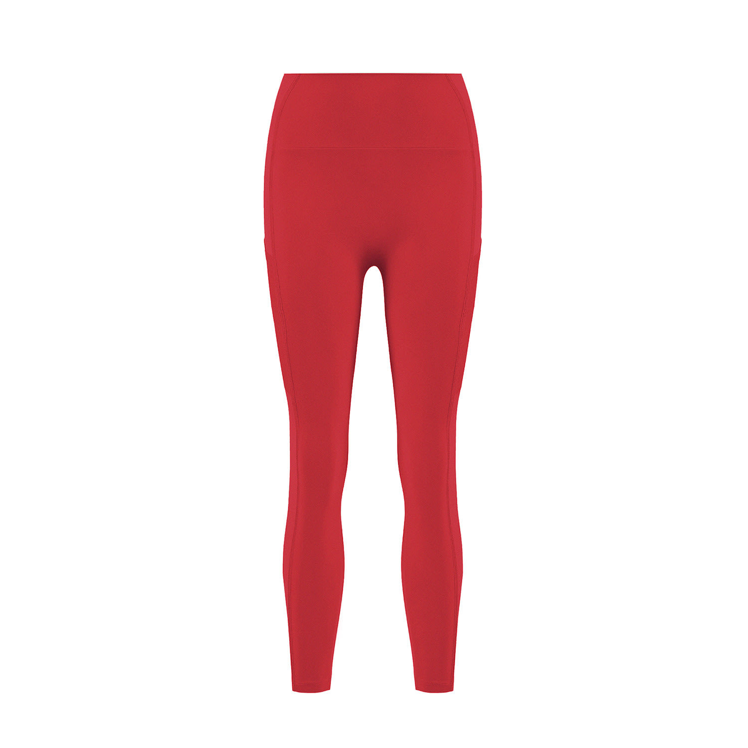 Yes Flâneuse Women's Hope Leggings With Side Mesh Pockets Chinese Red In Red