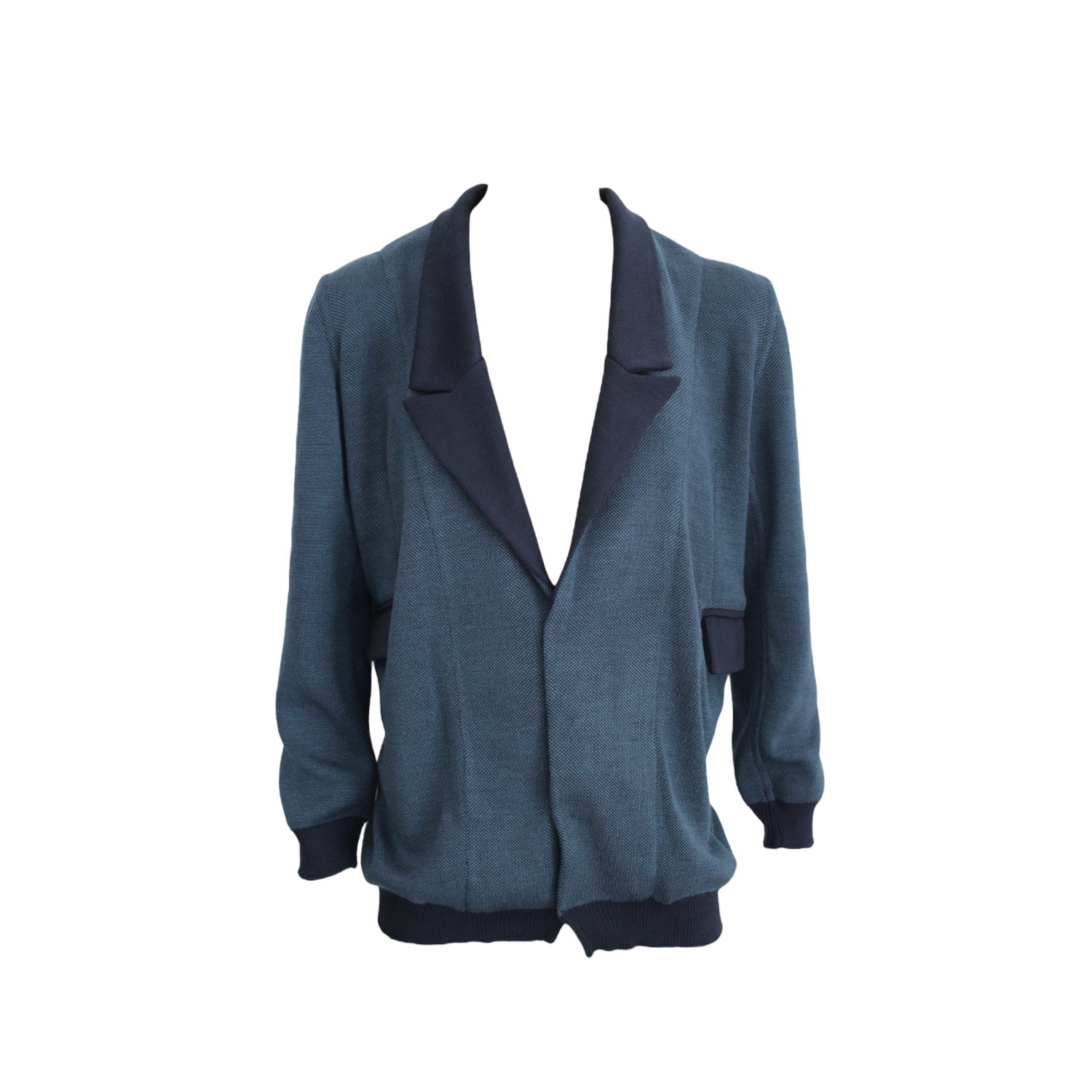 Men’s Blue Achilles Engraving Blazer Medium Maria Aristidou