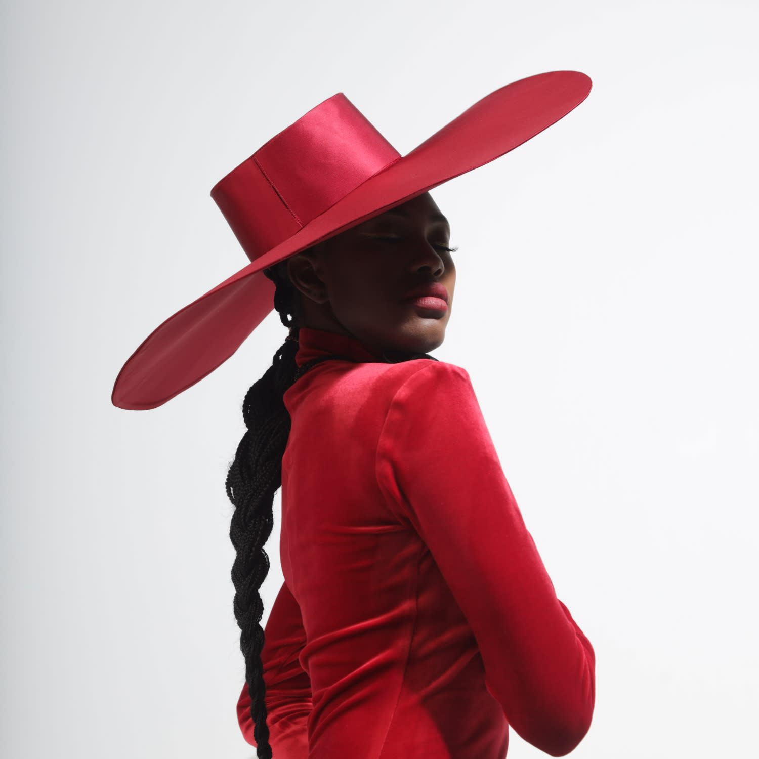 Savanna Wide-Brimmed Hat - Red, SAVANNA