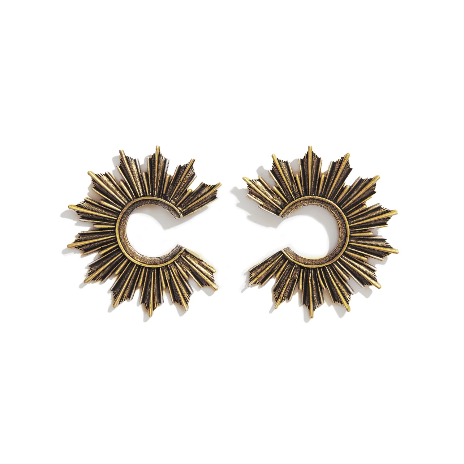 Women’s Gold Sunburst Earrings Lovard