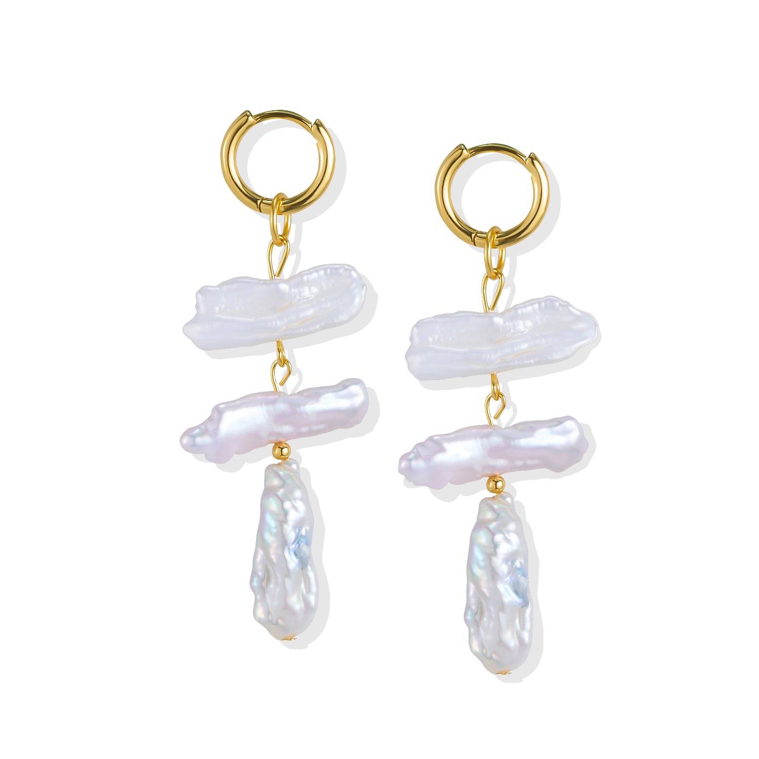 Women’s Toccata Pearl Earrings - 18K Gold Vermeil Lait & Lune