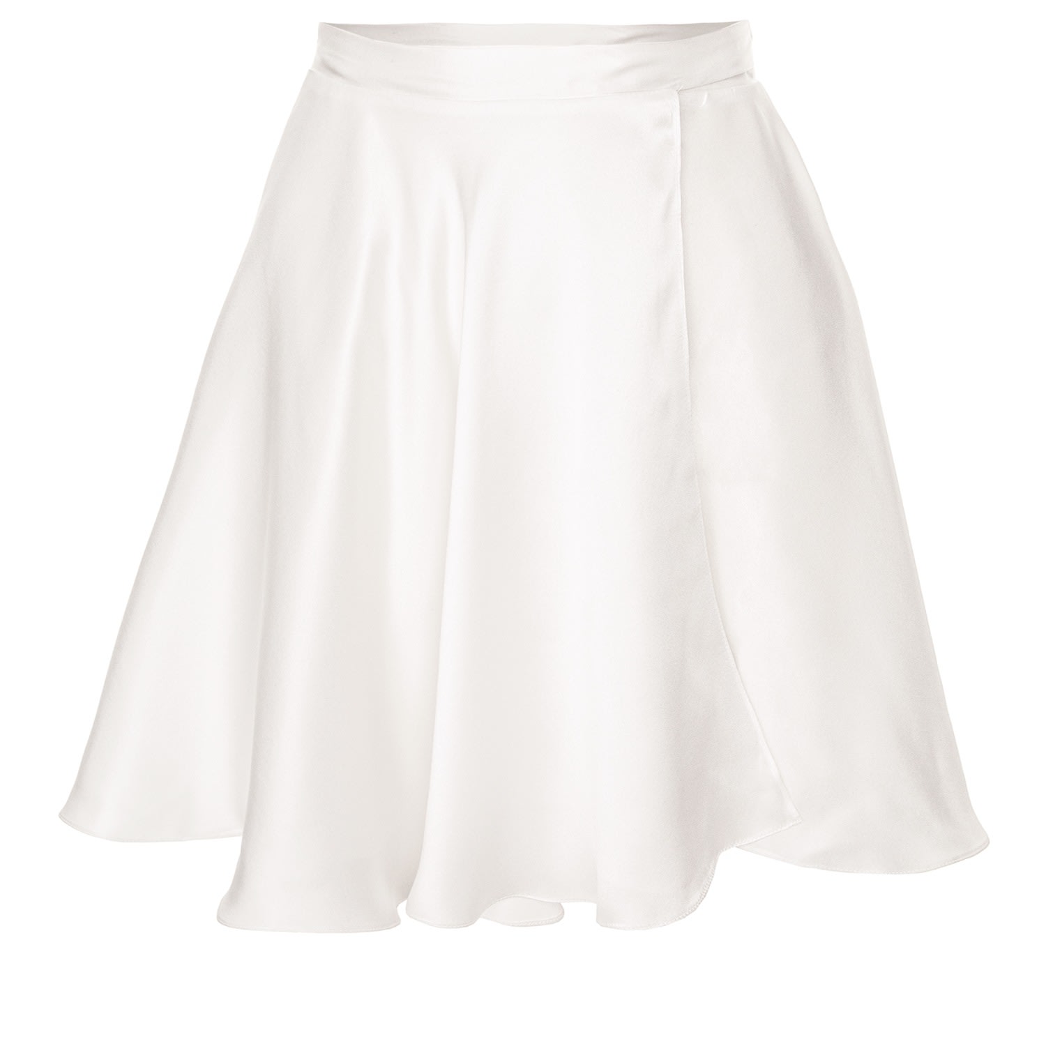 Framboise Women's White Yakira Silk Mini Skirt In White