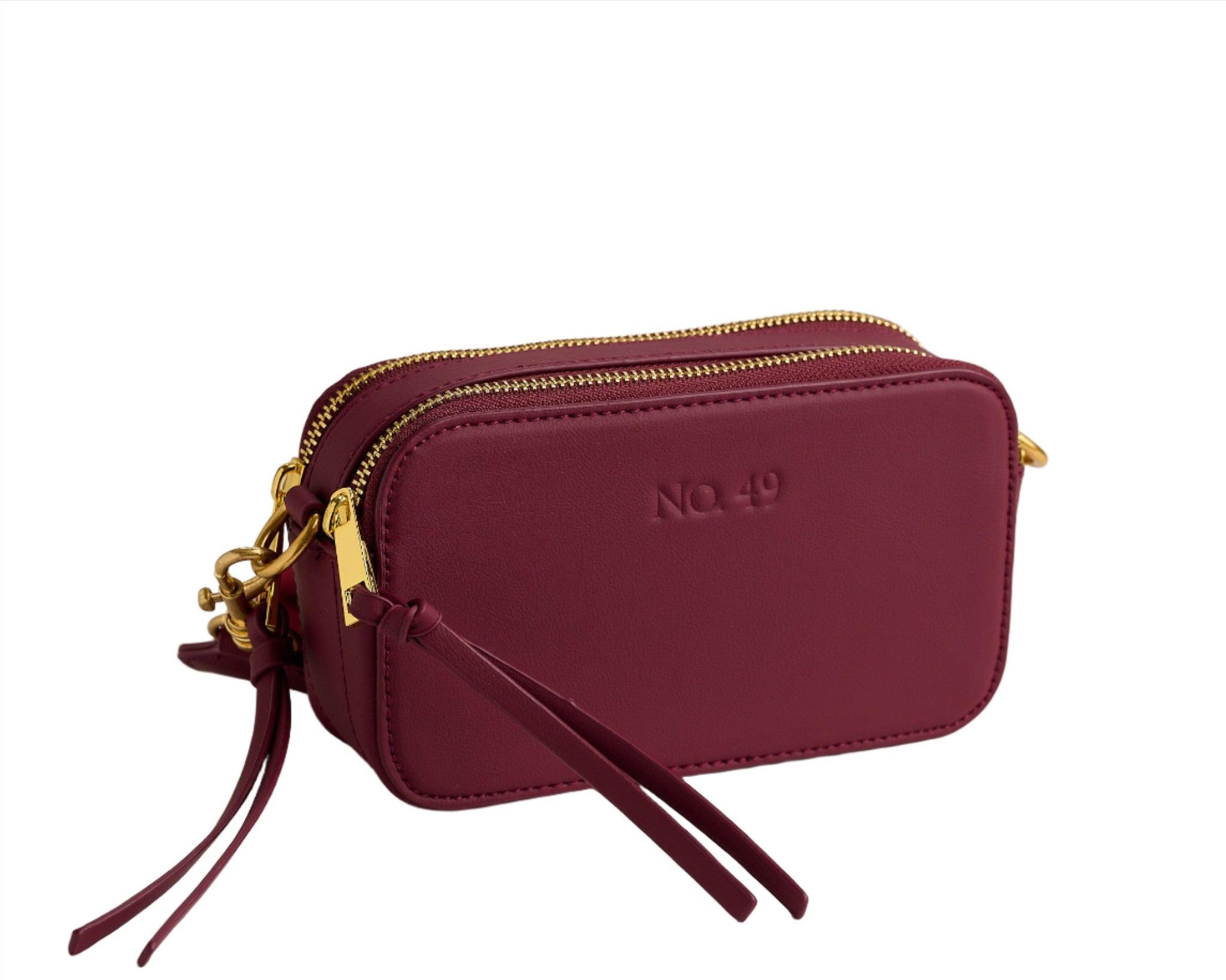 No.49 Handbags Women's Red Kiki Burgundy Camera Bag In Red