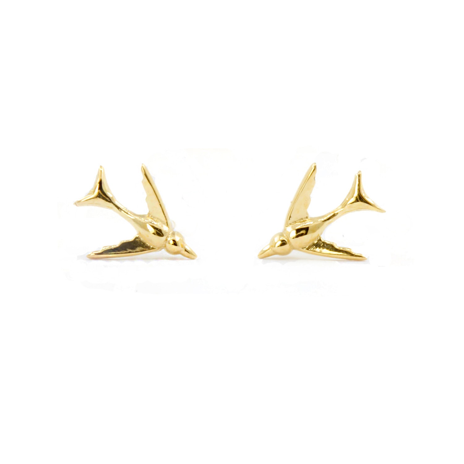 Women’s Swallow Earrings Gold Lee Renee