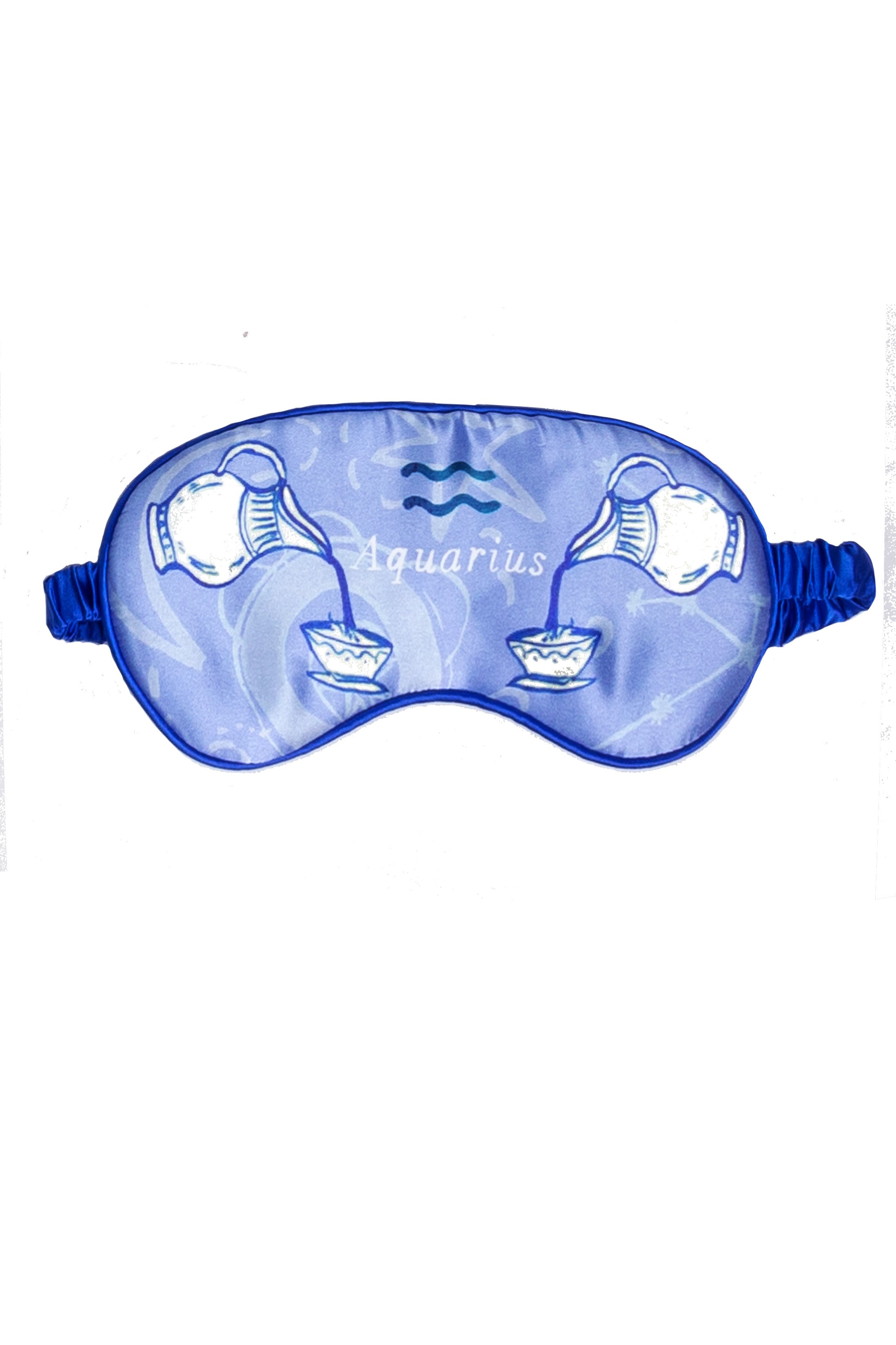 Blue Silk Eye Mask / "Aquarius" Jessica Russell Flint