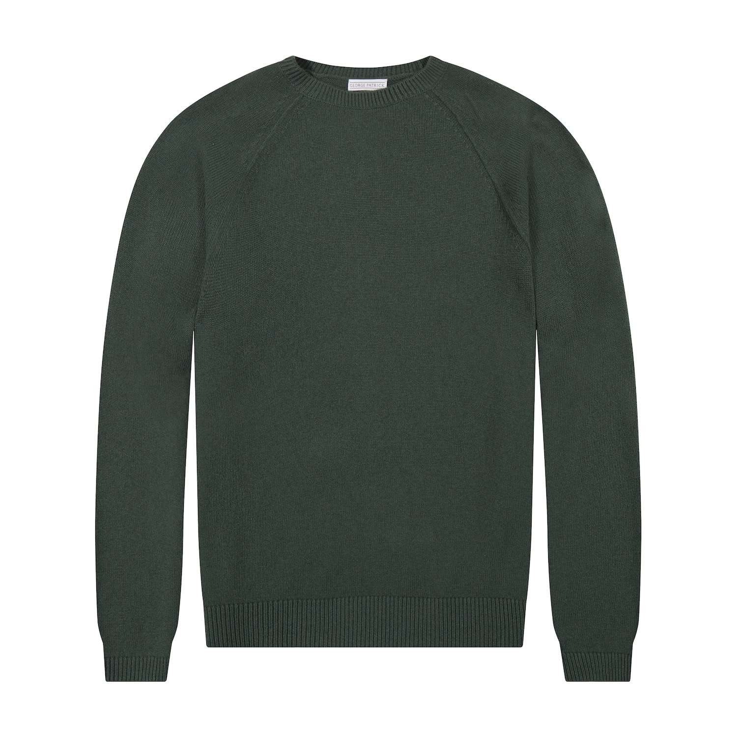 George Patrick Men's Green Kale Merino Wool Sweater In Green