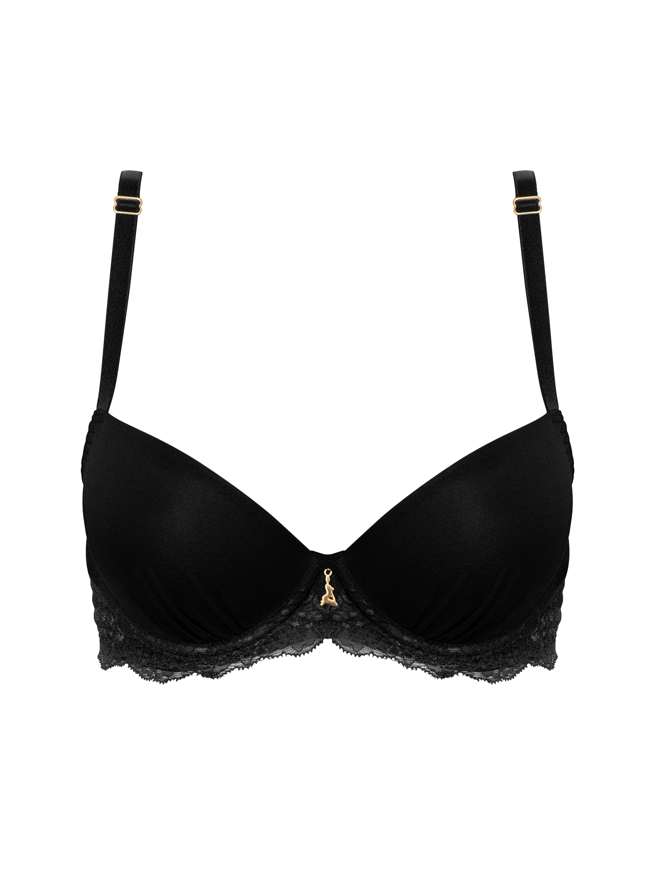 Women’s Angelina Push-Up Bra Black 34A Bonbon Lingerie