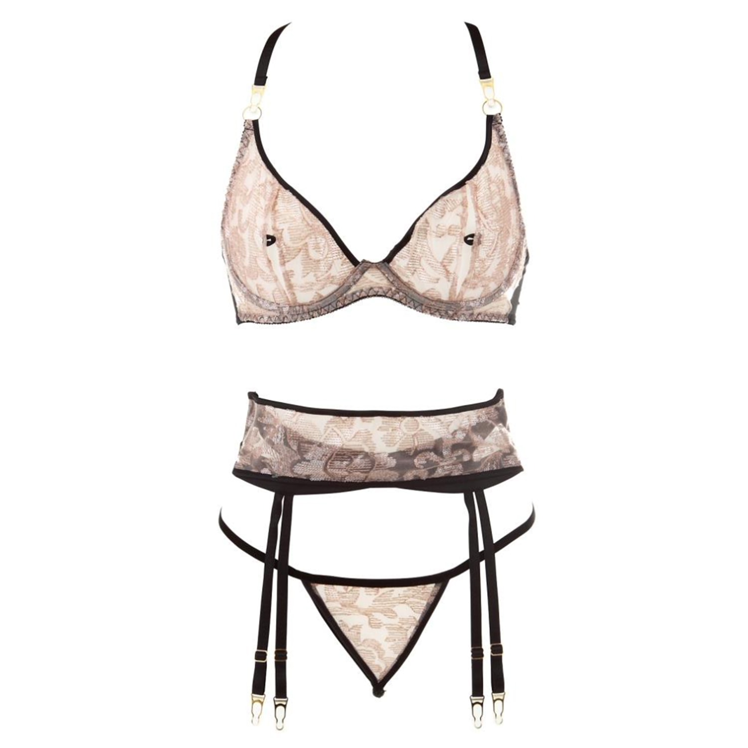 Belle-et-bonbon Women's Black / Pink / Purple Nymph Blush Set In Black/pink/purple