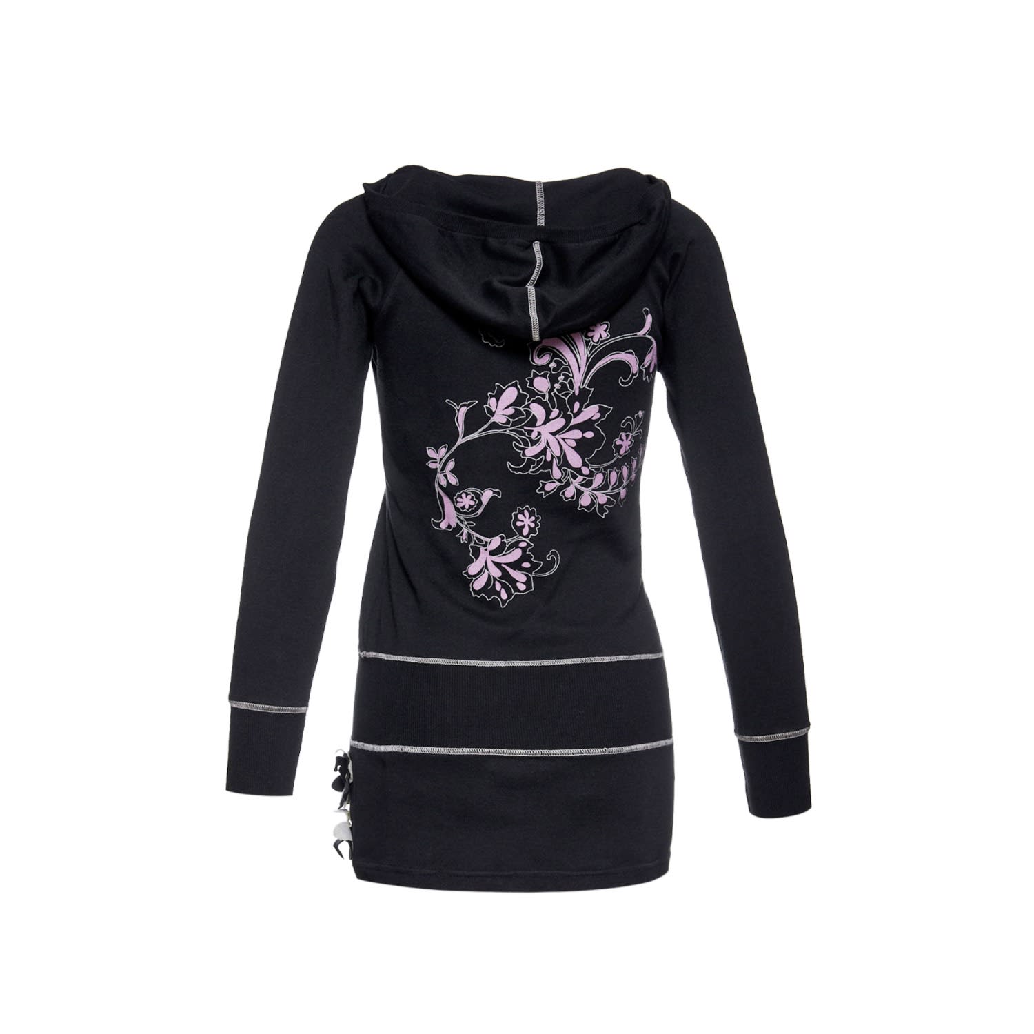 Hooded Black Tunic With Appliqué Detail | Conquista | Wolf u0026 Badger