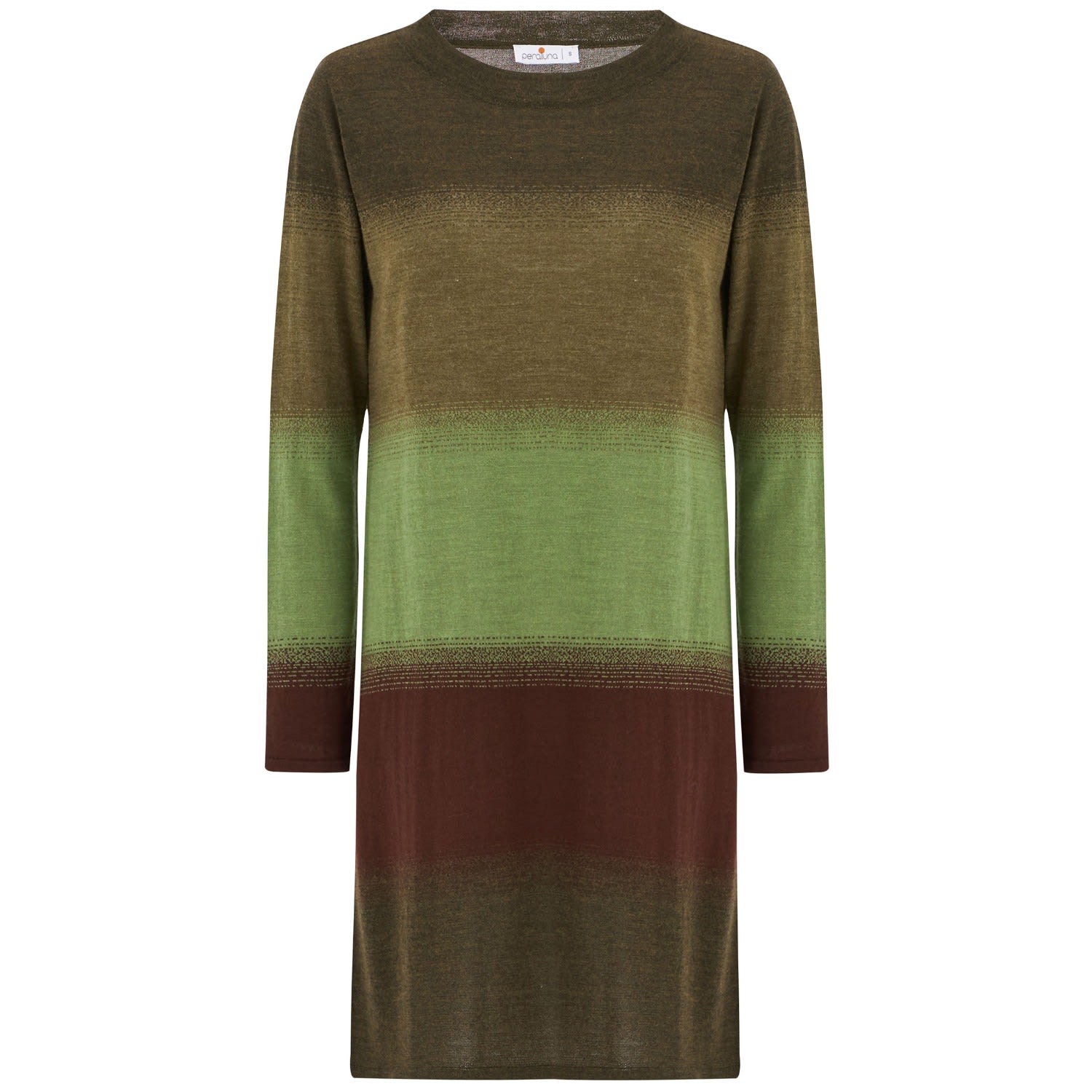 Peraluna Women's A Form Knitwear Casual Midi Dress - Multicolour