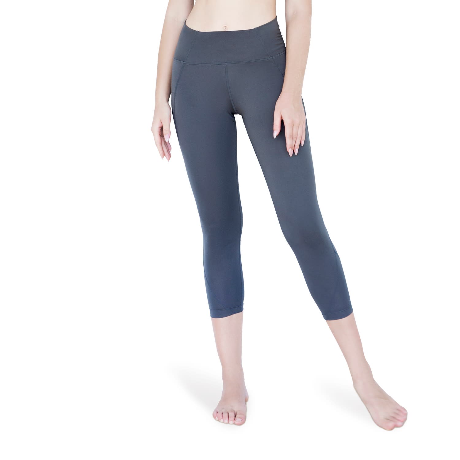 KIN + ALLY Black Dahlia Compression Legging in ActiveKnit - 7/8