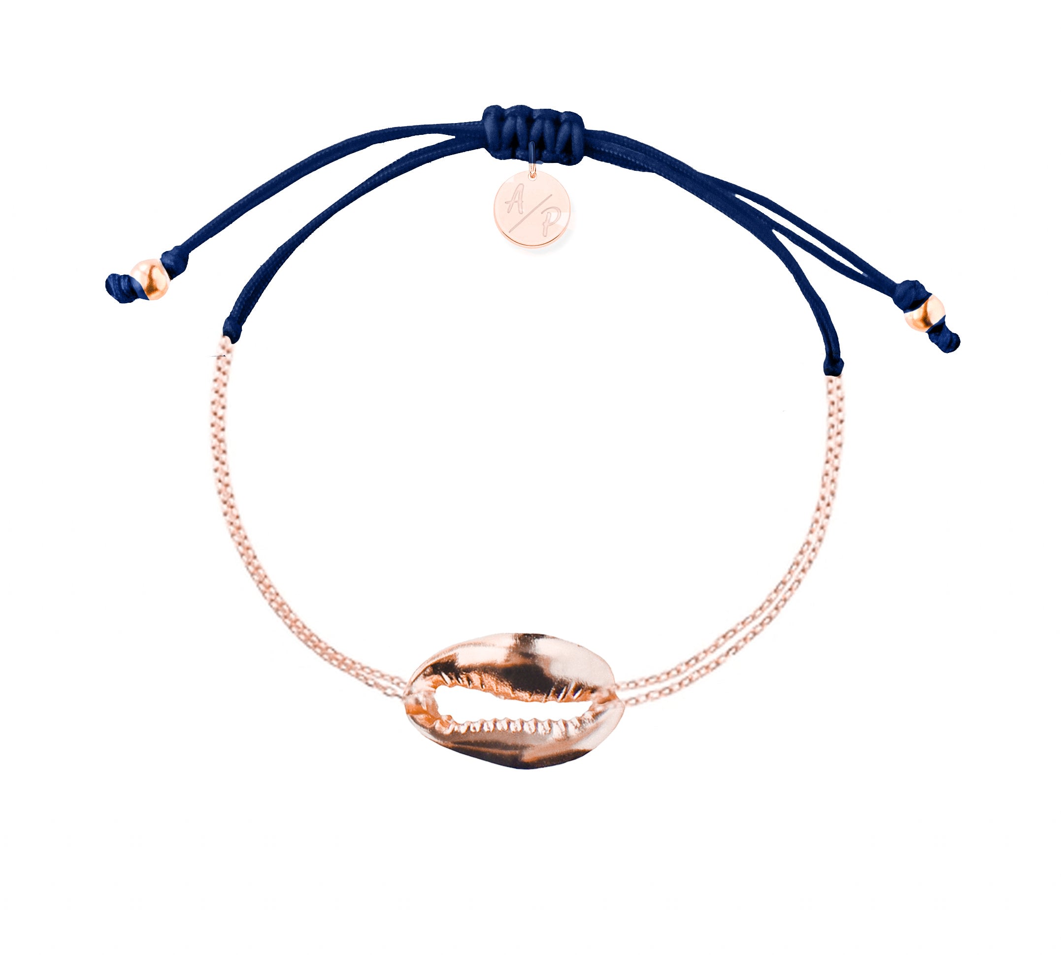 Women’s Mini Metal Shell Chain Bracelet - Blue Adriana Pappas Designs