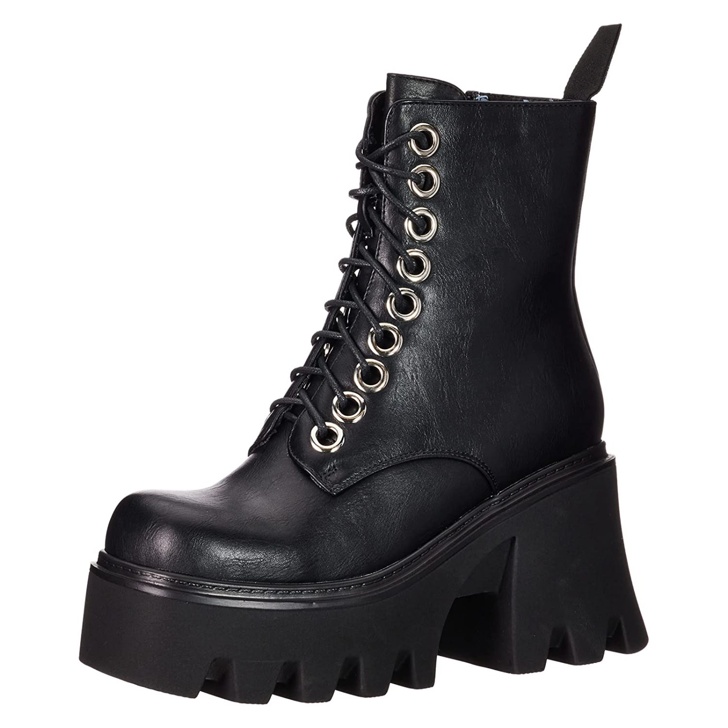 Shop Lamoda Women's Black Run To You Chunky Platform Ankle Boots