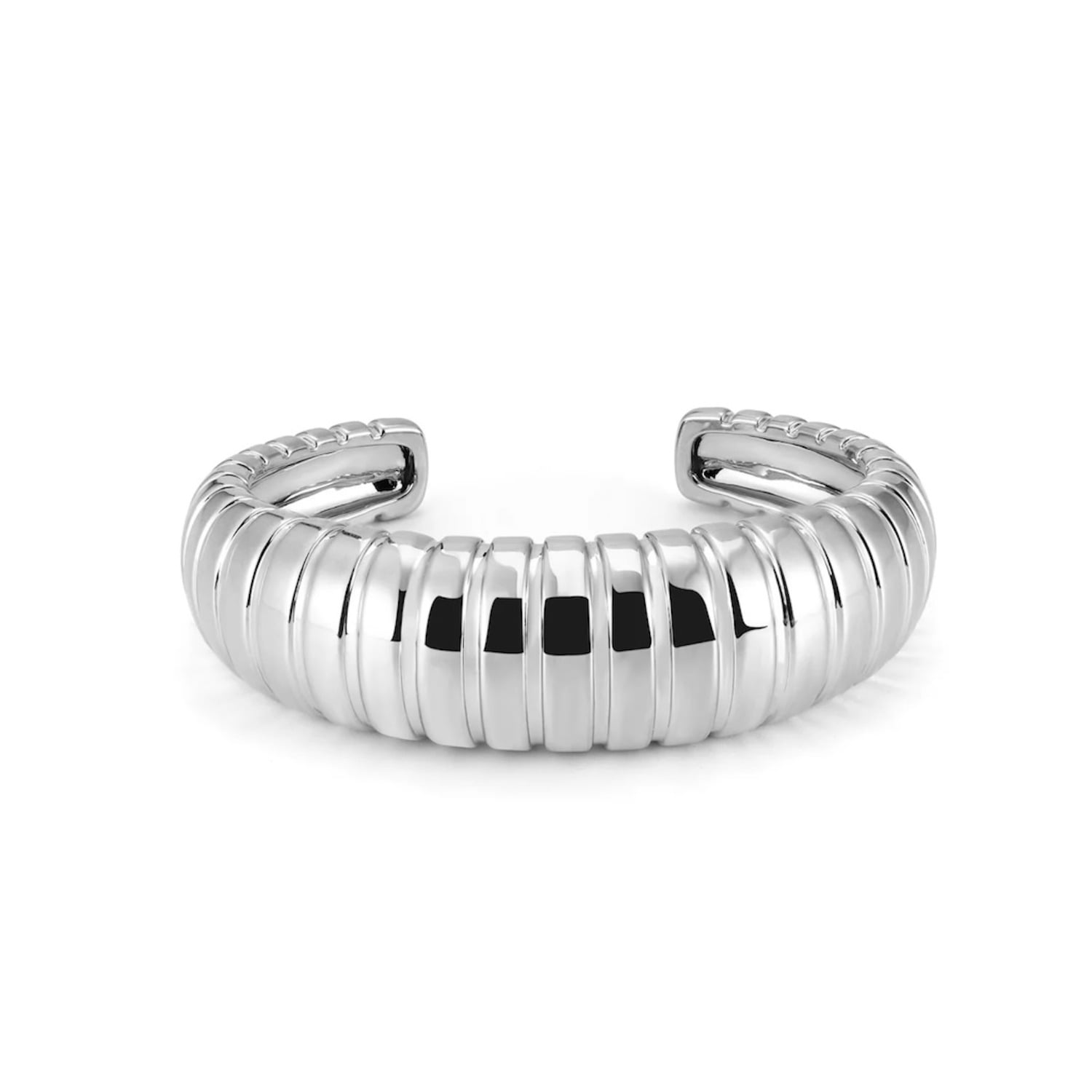 Zepplin The Label Women's Silver Sapho Cuff - Large Statement Cuff