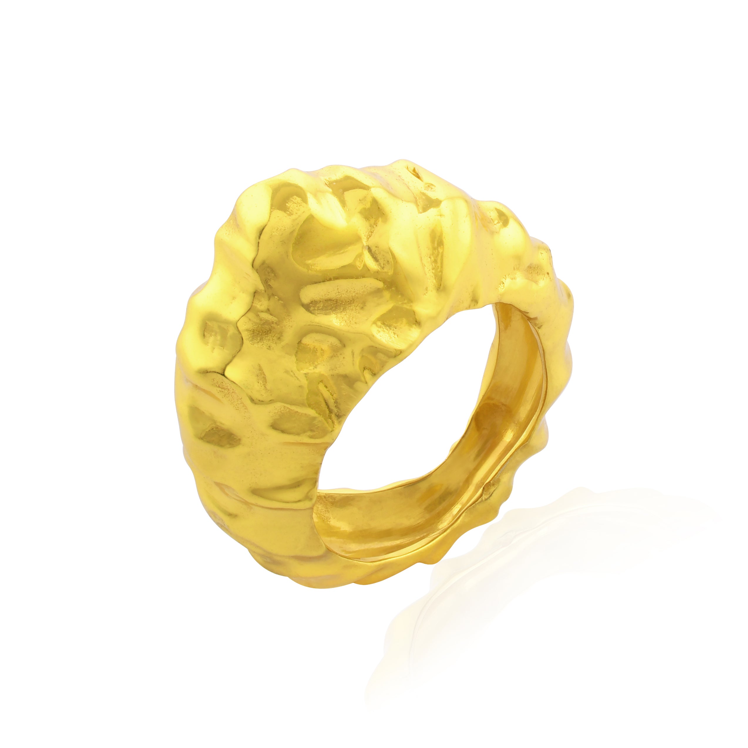 Women’s Foil Ring Gold Vermeil Arvino