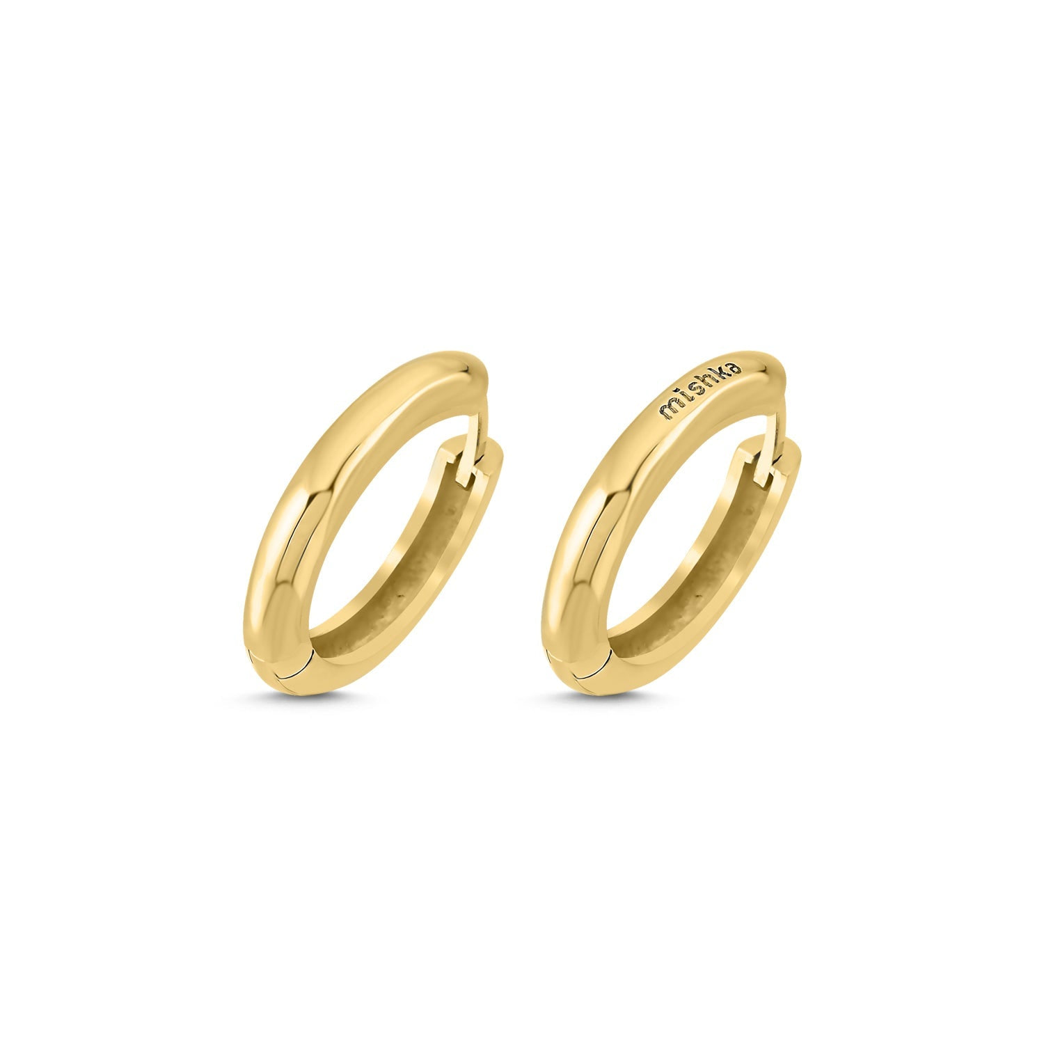 Mishka Women's Perfect Circle Hoop Earrings Gold In Gold