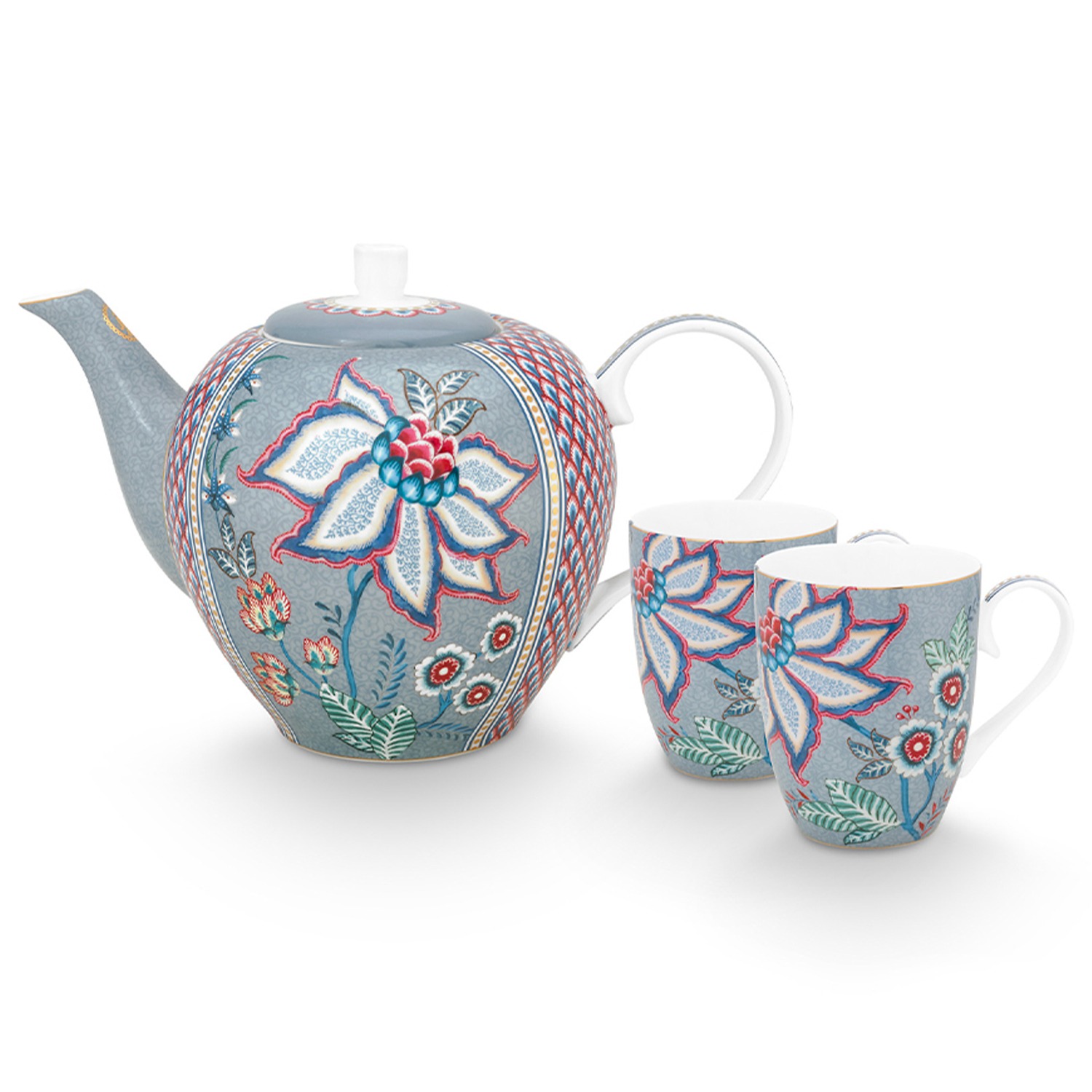 Pip set. Чайник pip studio floral.
