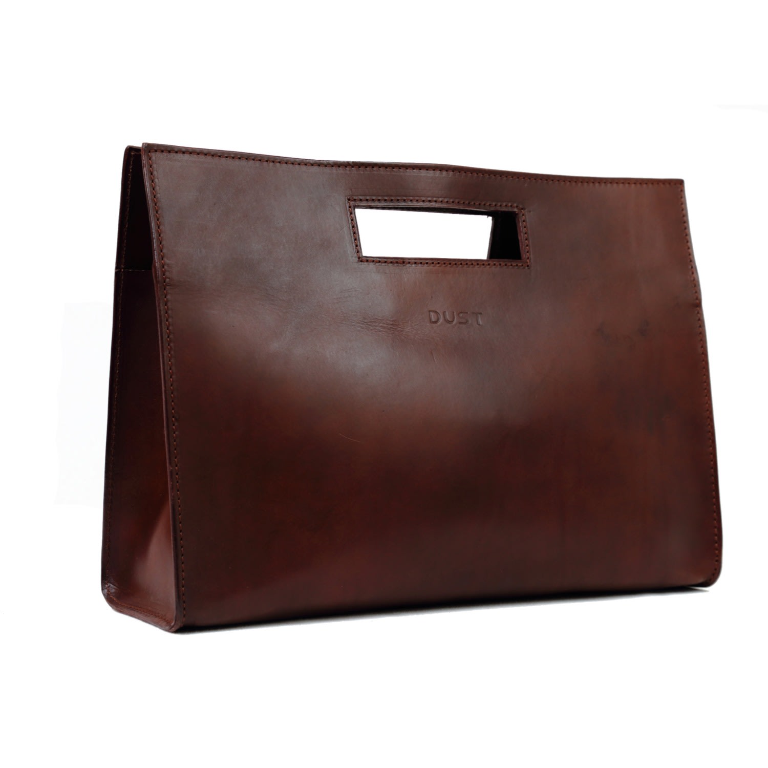 Women’s Brown Leather Tote In Vintage Havana The Dust Company