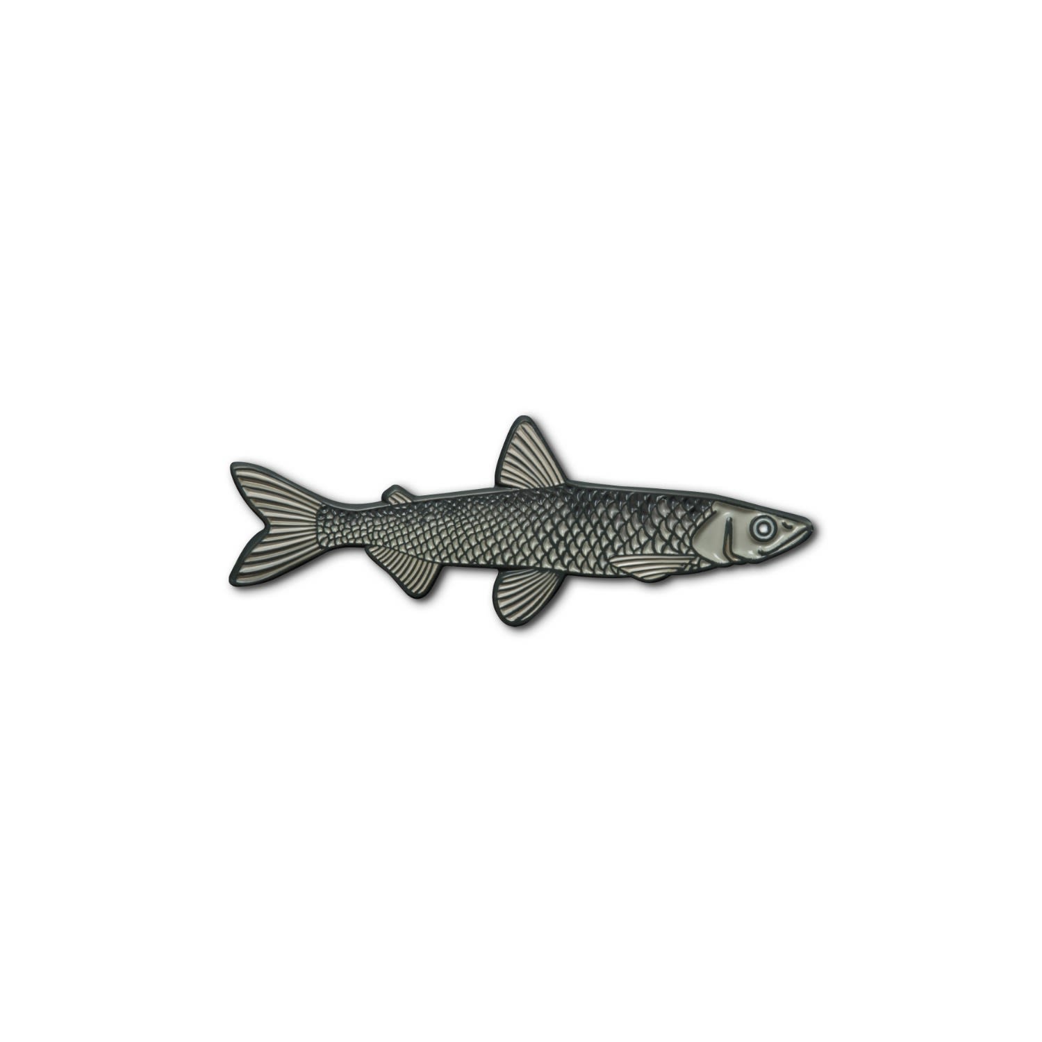 Women’s Grey Enamel Pin Fish Make Heads Turn