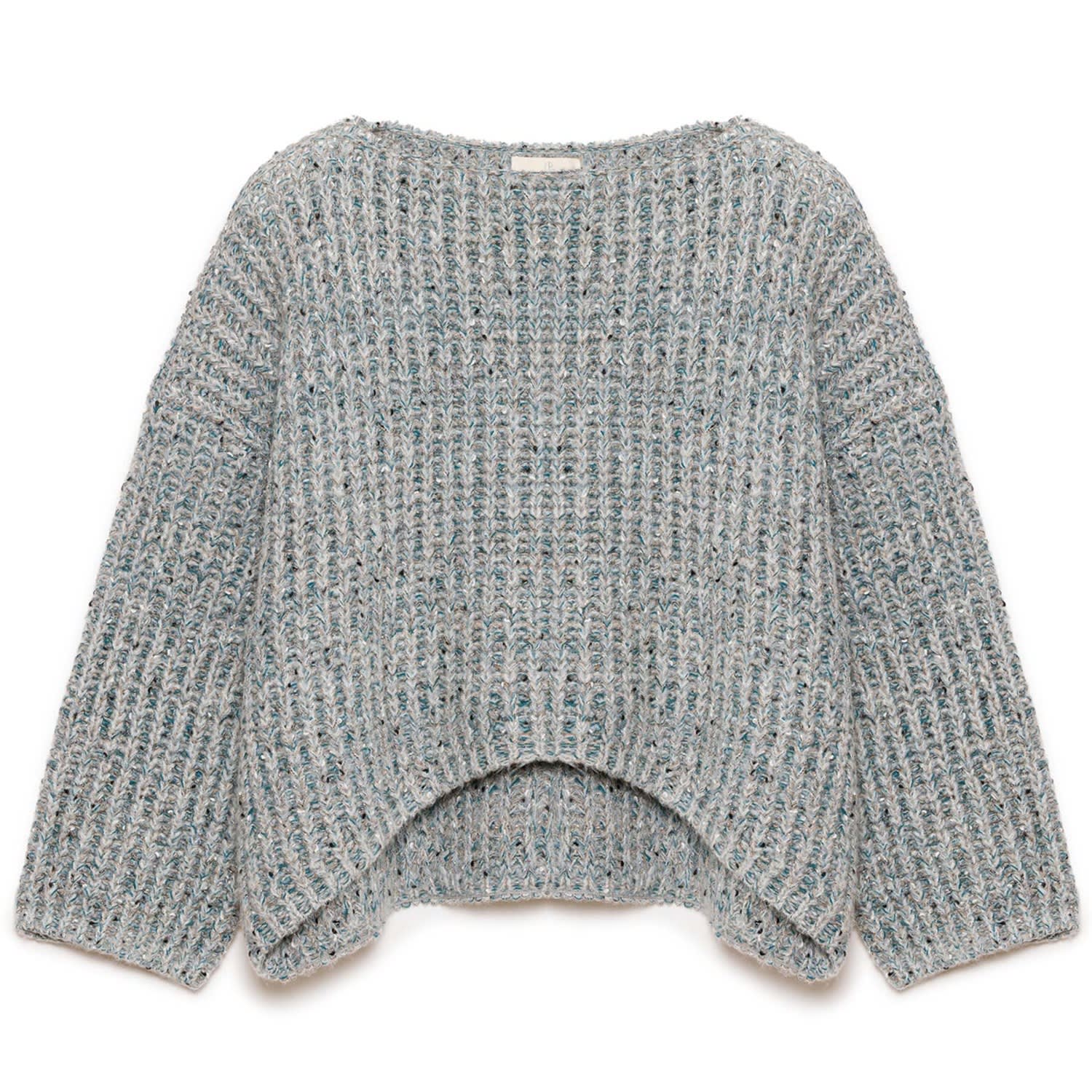 Peraluna Women's Maggie Thessaloniki Knit Subtle Glittered Jumper In Grey In Grey
