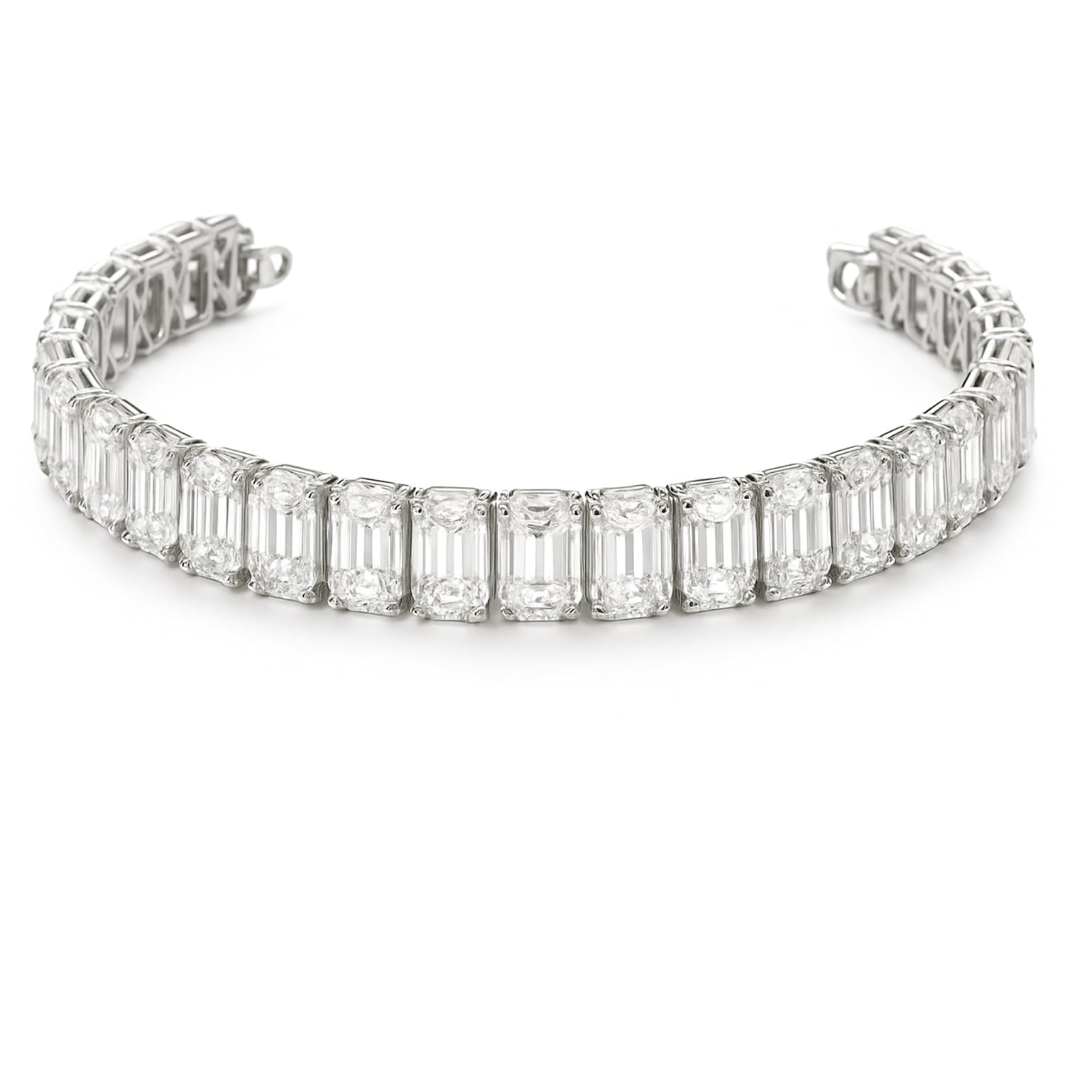 The Gala Women's Silver Emerald-cut Radiance Choker In Silver