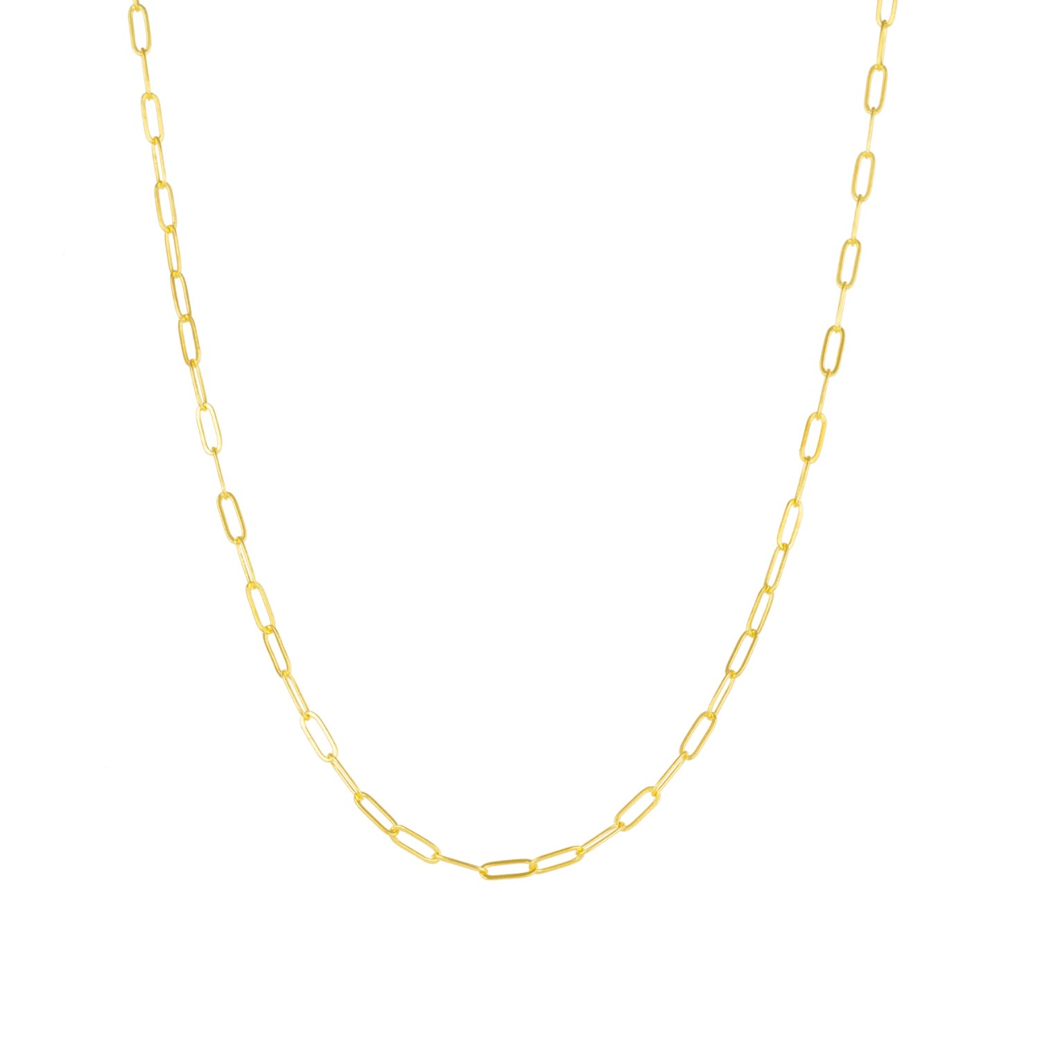 Spero London Women's Sterling Silver Large Rectangular Chain Necklace - Gold In Gold