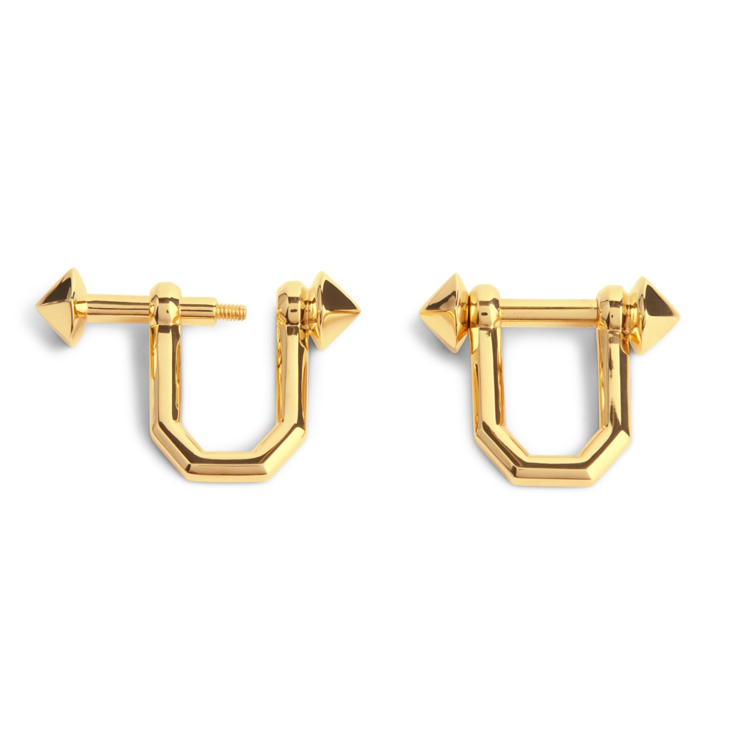 Kasun Men's Shackle Cufflinks - Gold In Gold