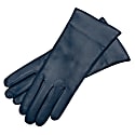 1861 Glove Manufactory Marsala - Women's Minimalist Leather Gloves In Jeans Blue Nappa Leather In Leather