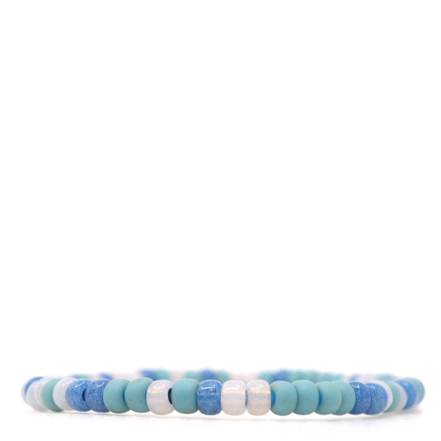 Shar Oke Men's Blue / White Turquoise, Blue & White Czech Picasso Beaded Bracelet In Multi