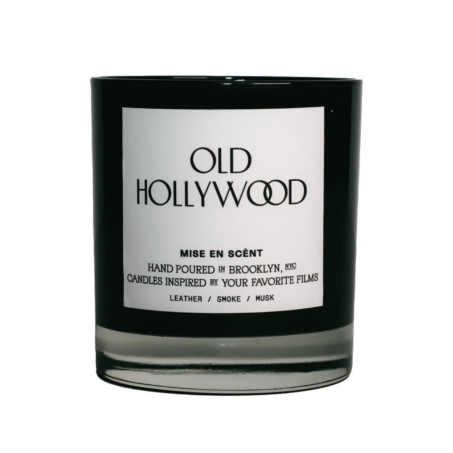 Black Old Hollywood Candle Mise En Scènt