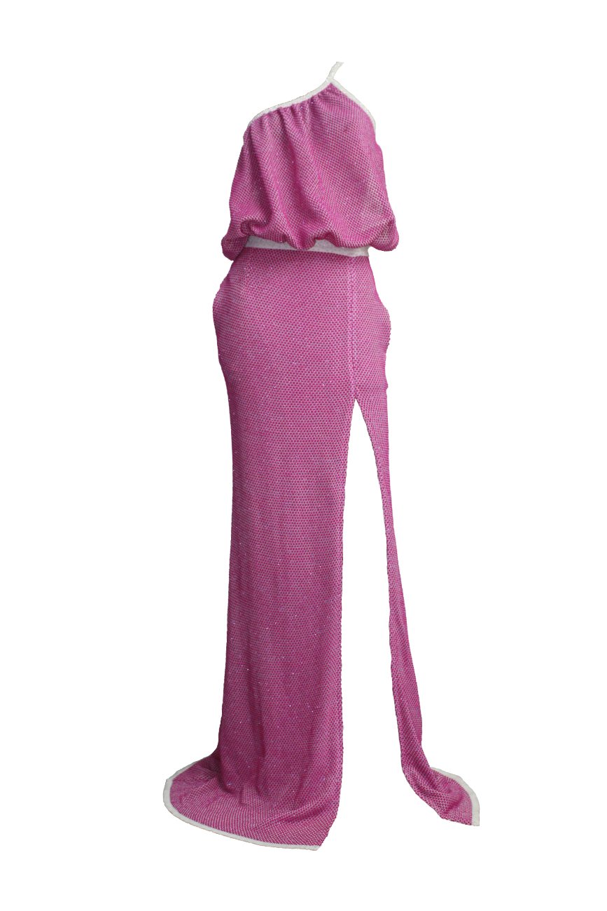 Women’s Pink / Purple / White Bold - Hazel Gown Small Maria Aristidou