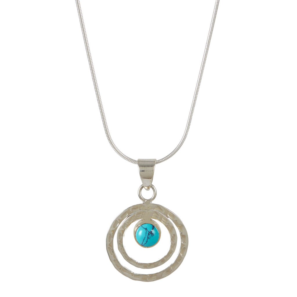 Charlotte's Web Jewellery Women's Silver / Green Infinity Universe Silver Necklace - Turquoise In Multi