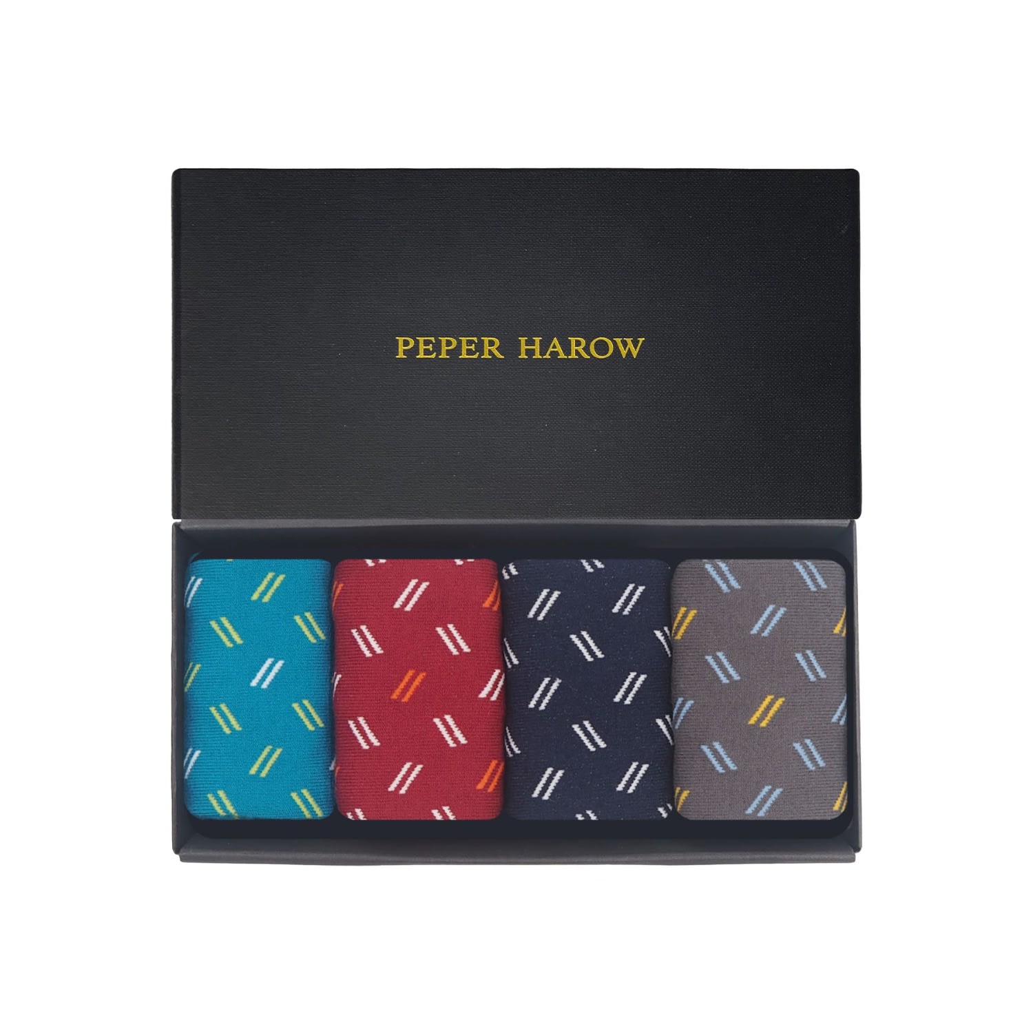 Peper Harow - Made In England Men's Parallel Men's Socks Gift Box