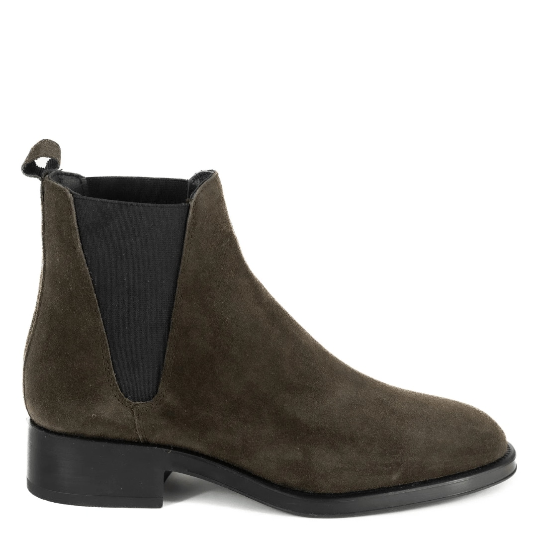 Keith Scarrott Shoes Women's Londra Brown Suede Chelsea Boot In Brown