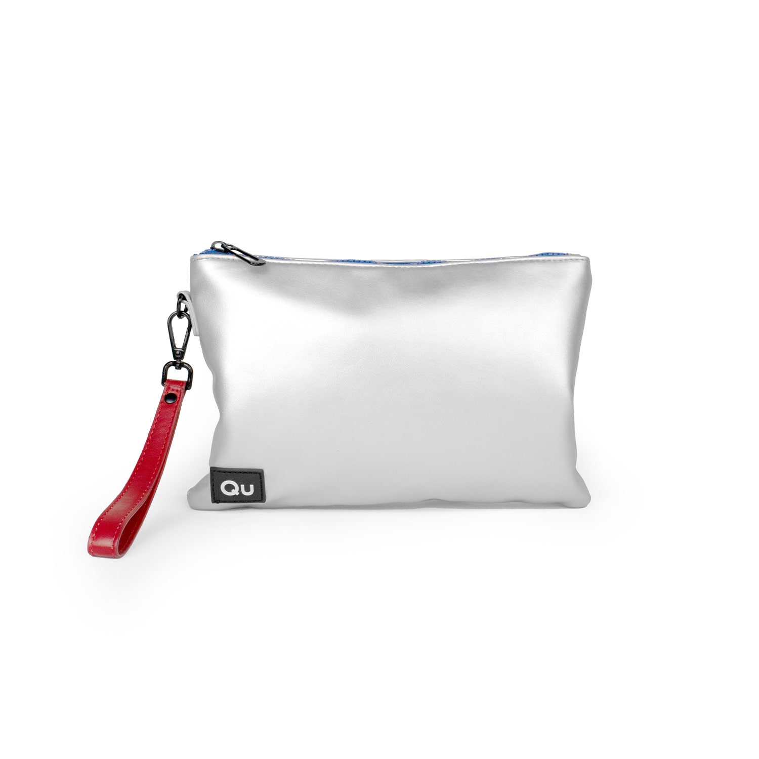 Qu Women's Silver Galactic Cromo Pouch In Silver