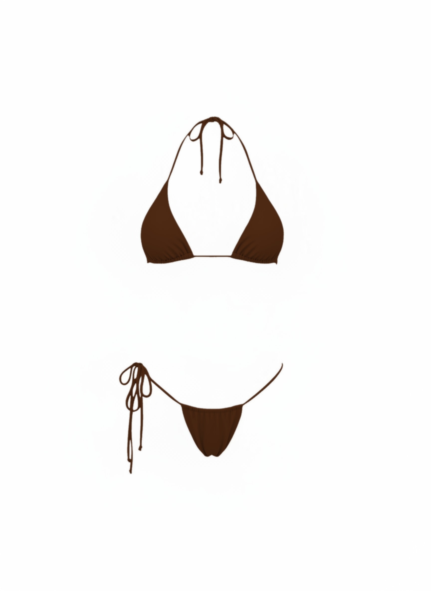 Women's Chocolate Brown Bikini Set | Xs/S | Dear Lover