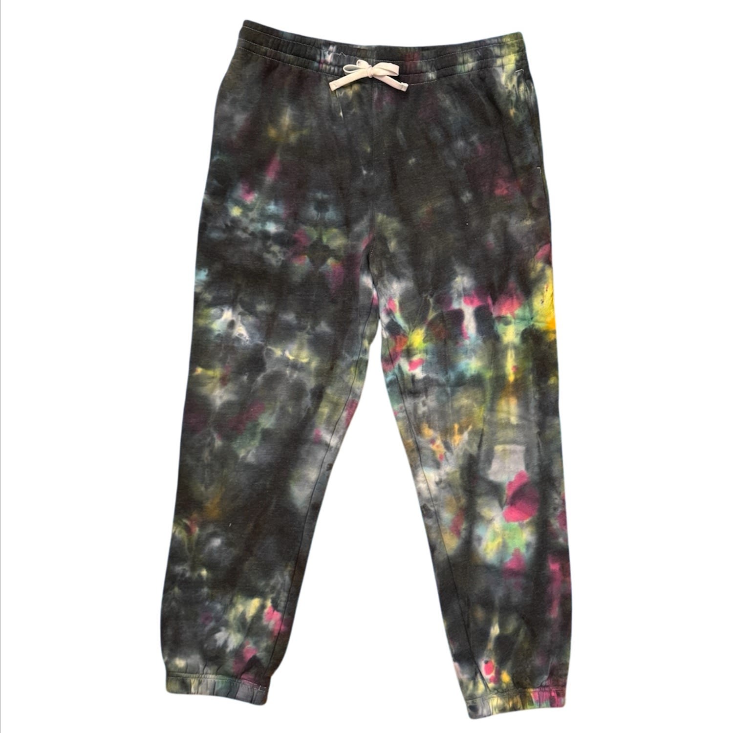 Roy G. Women's Black Oil Spill Fleece Sweatpant