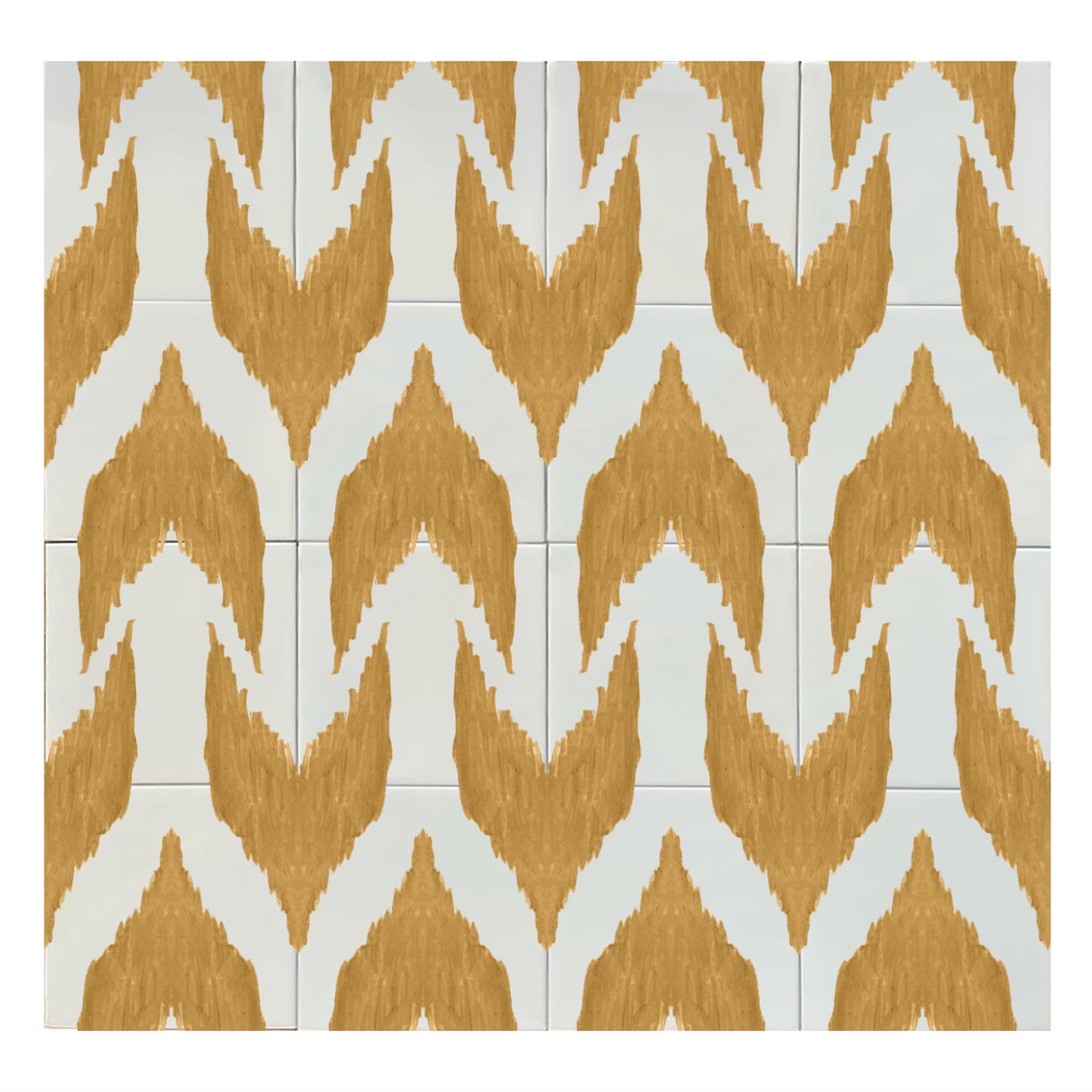 Neutrals Backsplash Tiles Ikat Ocher Yellow Catchii