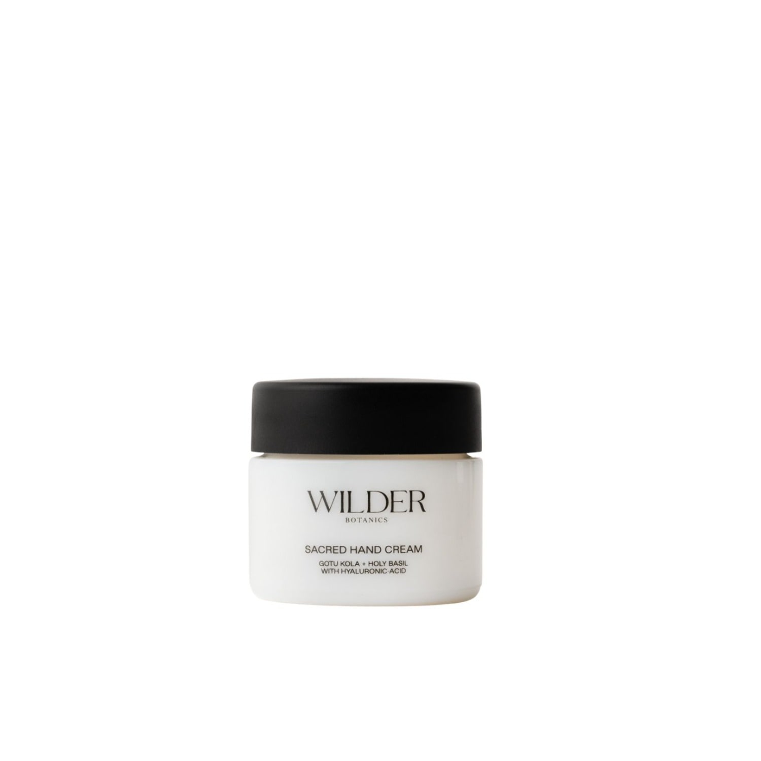 Wilder Botanics Black Sacred Hand Cream Jar In Black
