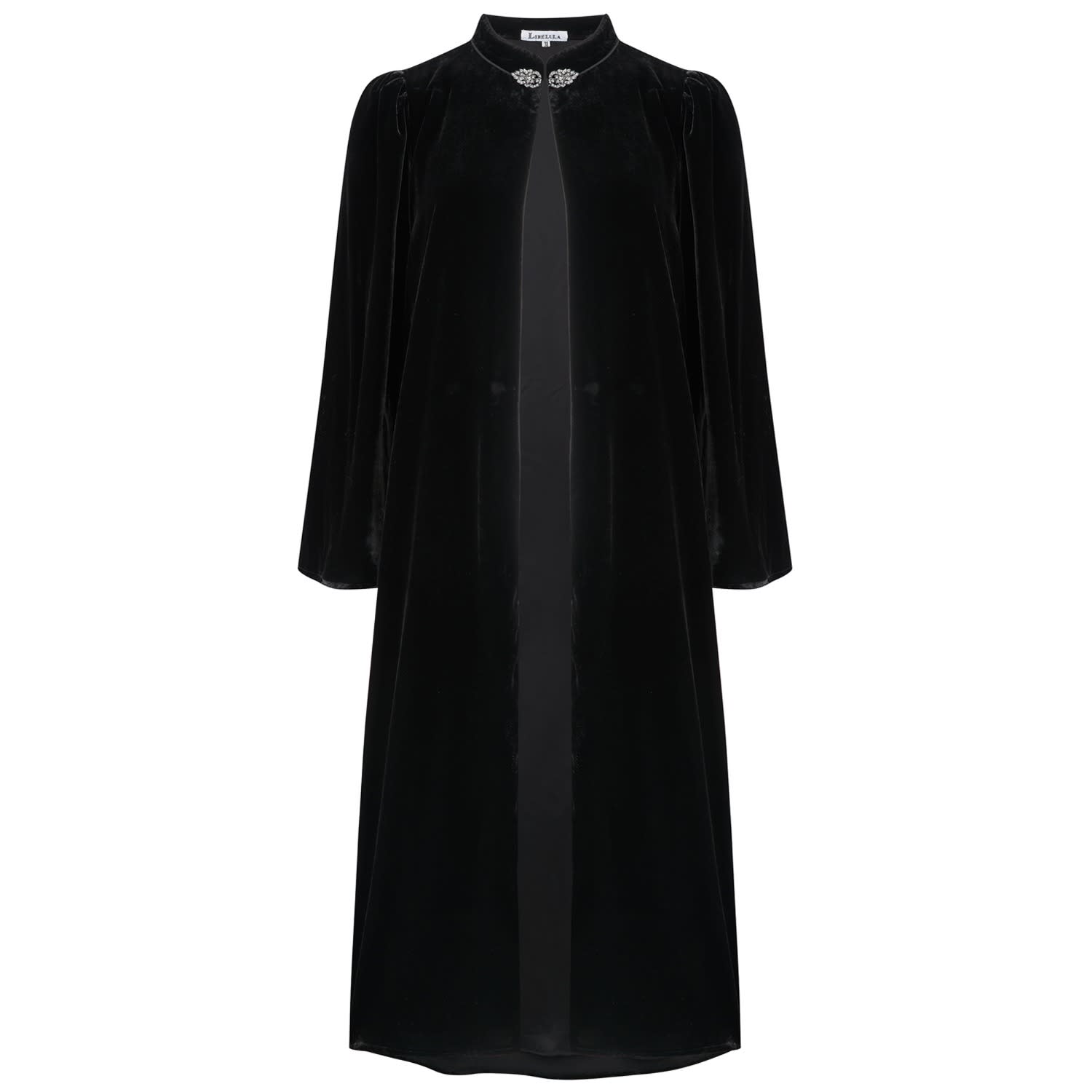 black evening coat