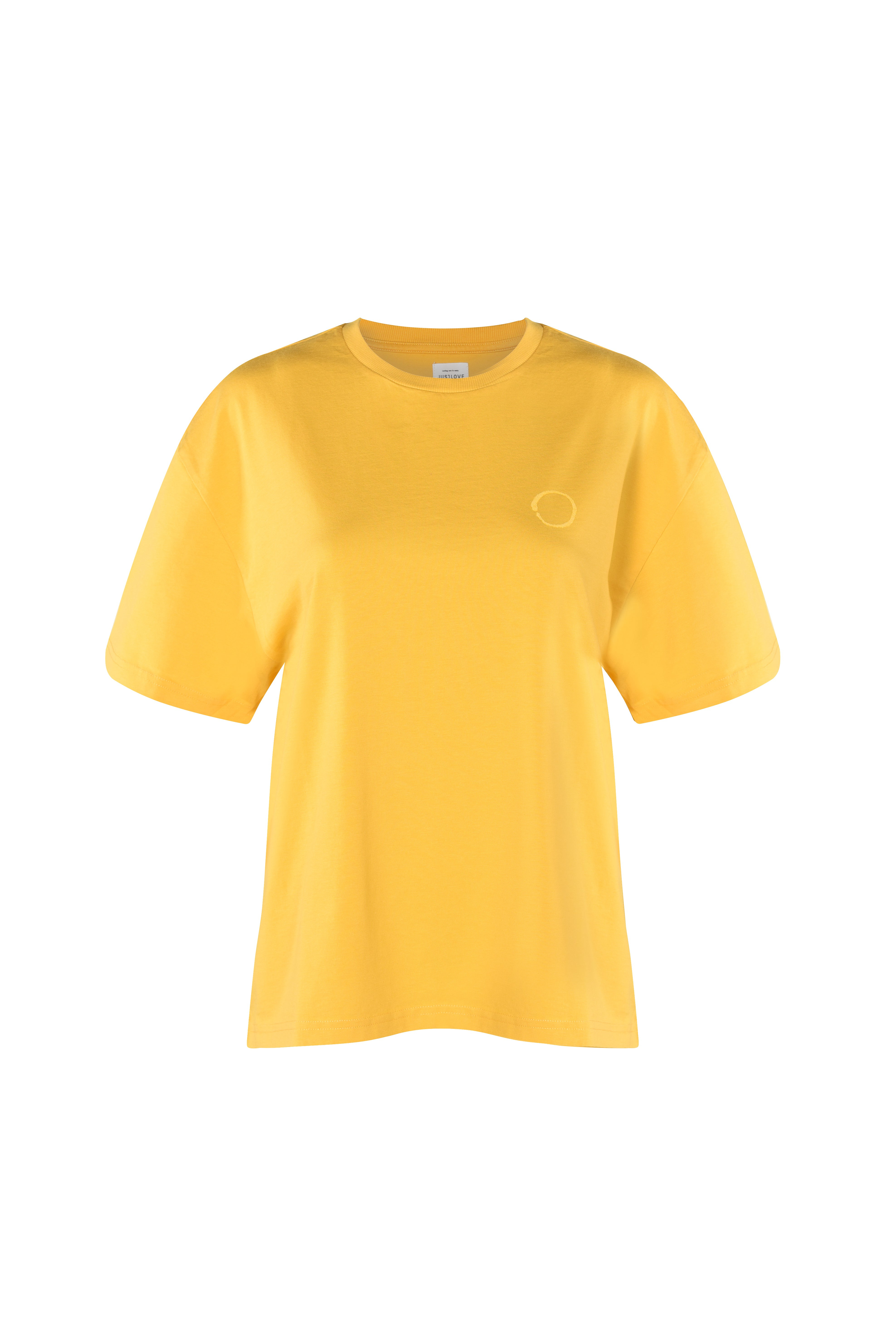 Justlove Women's Yellow / Orange Not Just Tee And Spicy Mustard Tee In Yellow/orange