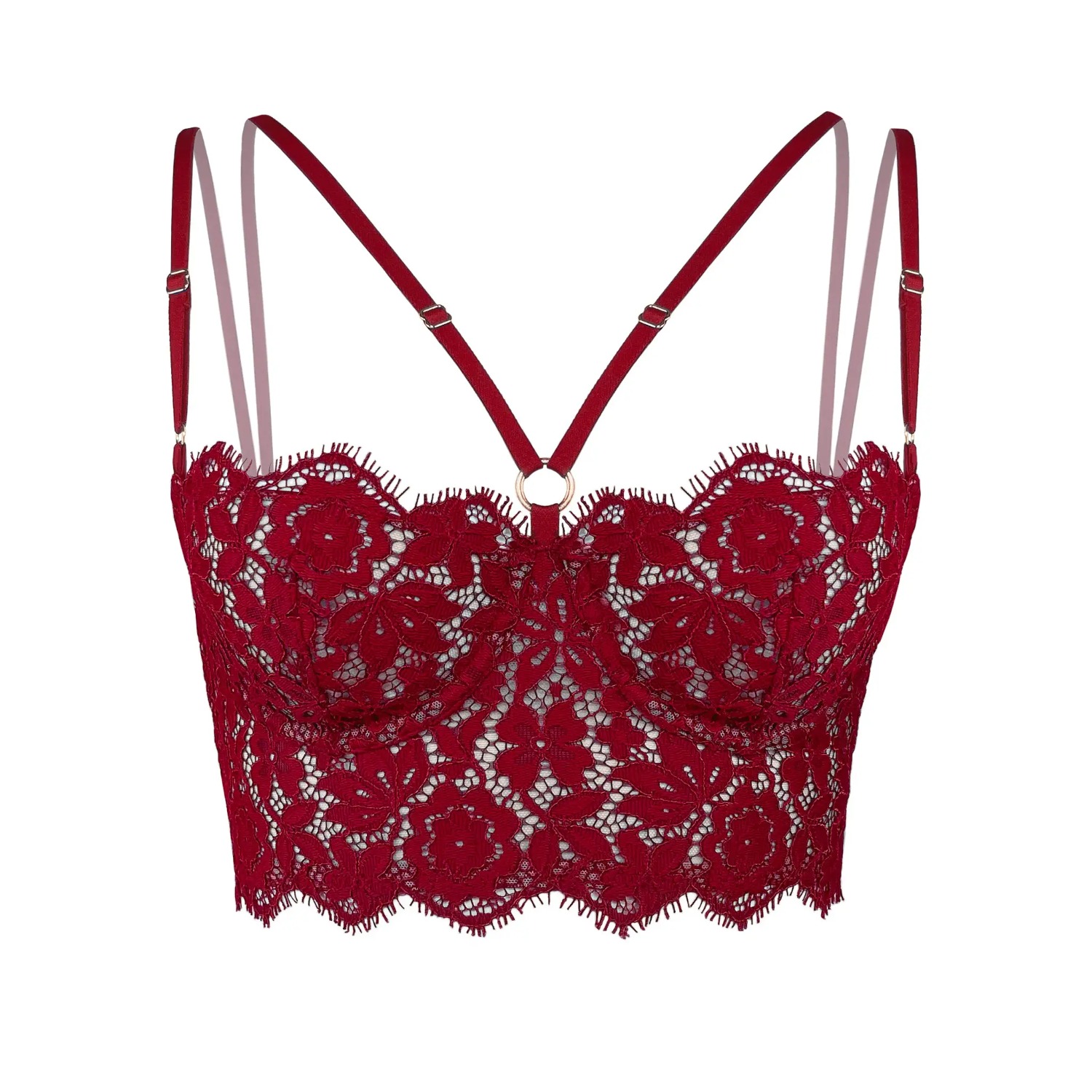 Frisson Bustier Bloodstone, Monique Morin Lingerie