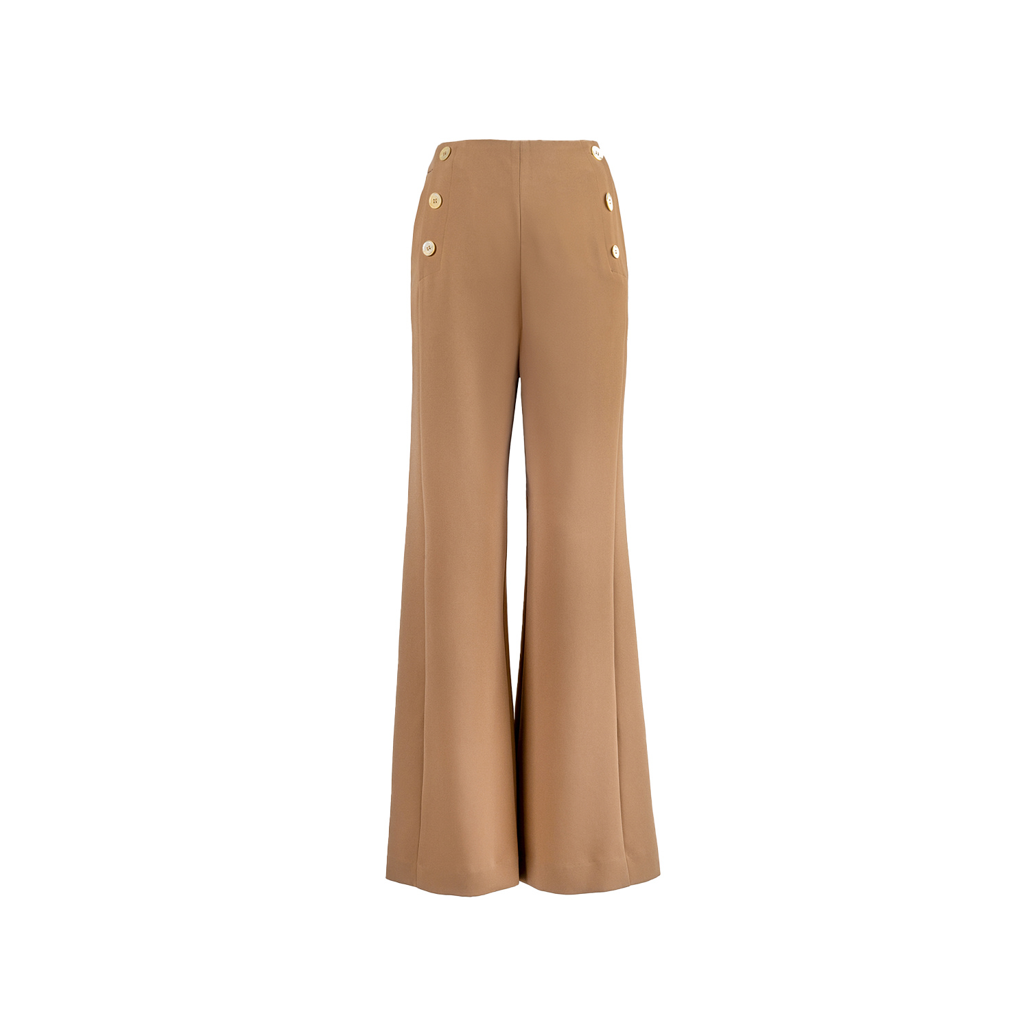 Solgo Atelier Women's Brown Martha Crepe Pant In Brown