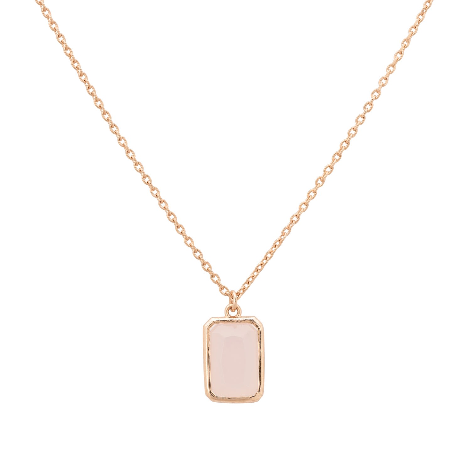 Women’s Pink / Purple / Rose Gold Portofino Necklace Rosegold Rose Quartz Latelita