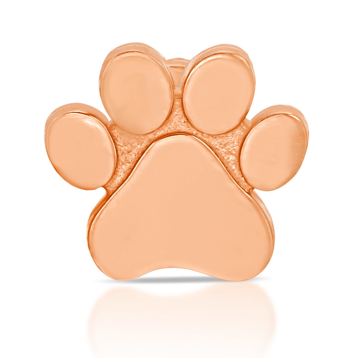 Maya Brenner Women's Charm Stud - 14k Rose Gold - Paw In Gold